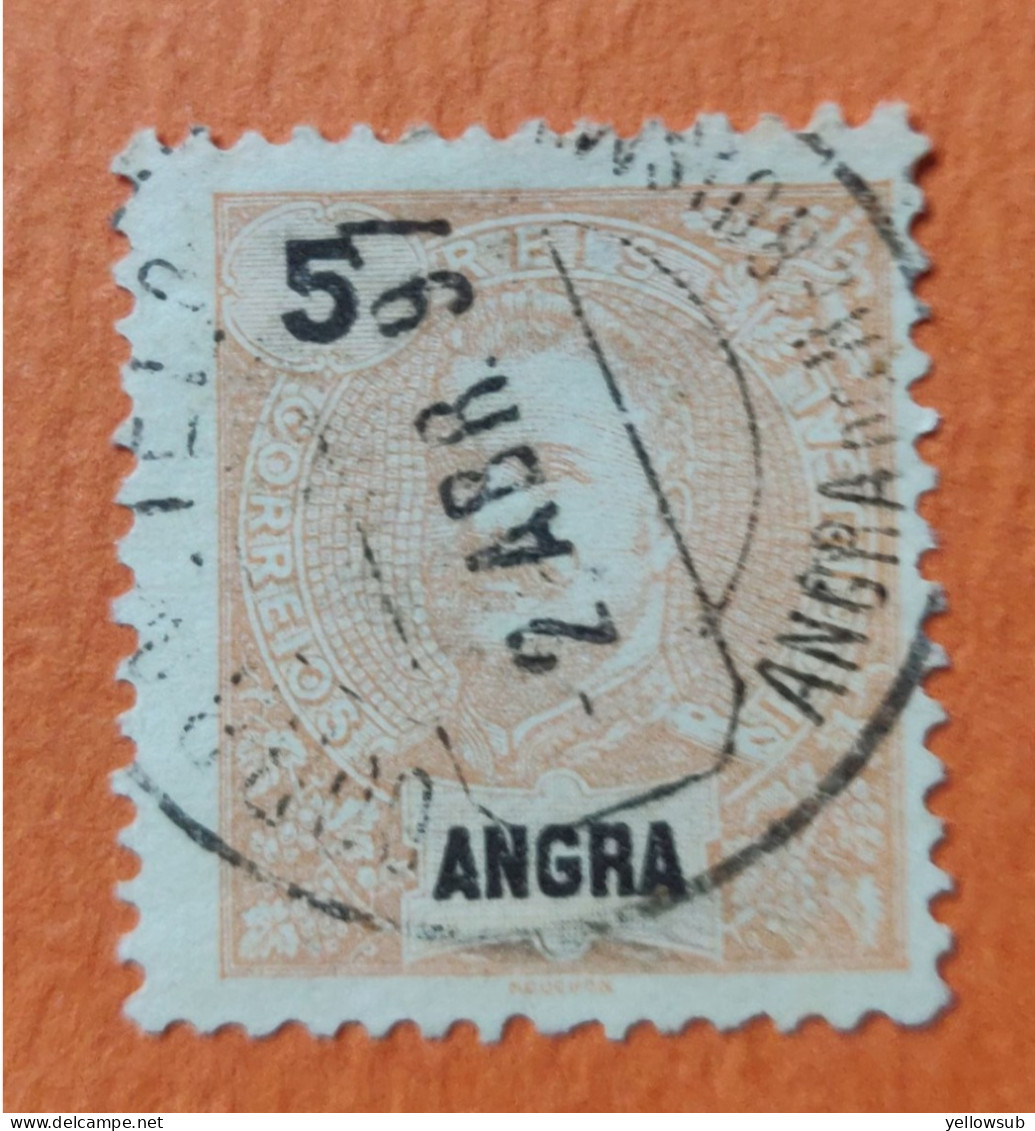 PORTUGAL : Angra - 1897 : Yvert N° 14 / Afinsa N° 14 . Oblitéré. - Angra
