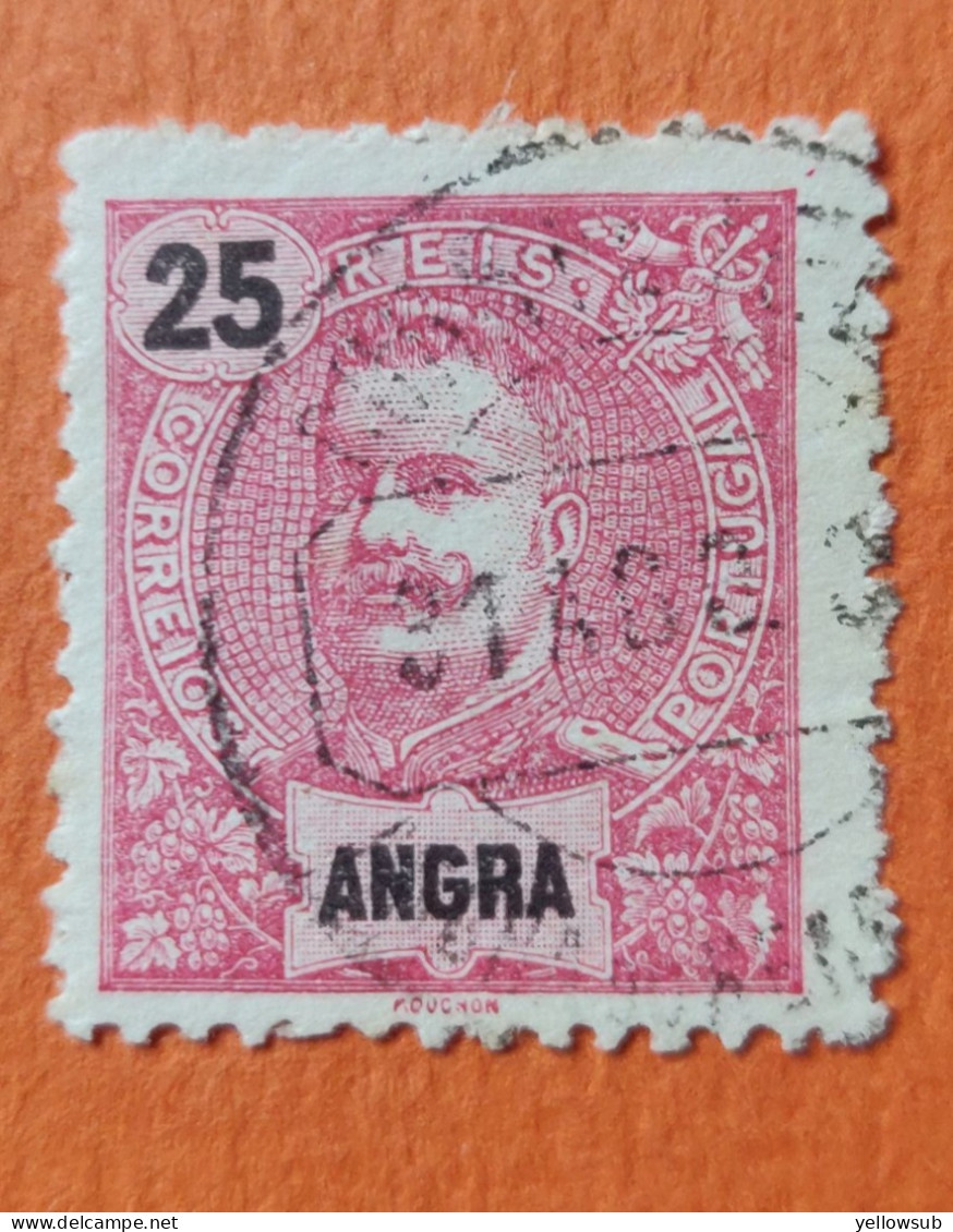 PORTUGAL : Angra - 1898/1905 : Yvert N° 20 / Afinsa N° 28 . Oblitéré. - Angra