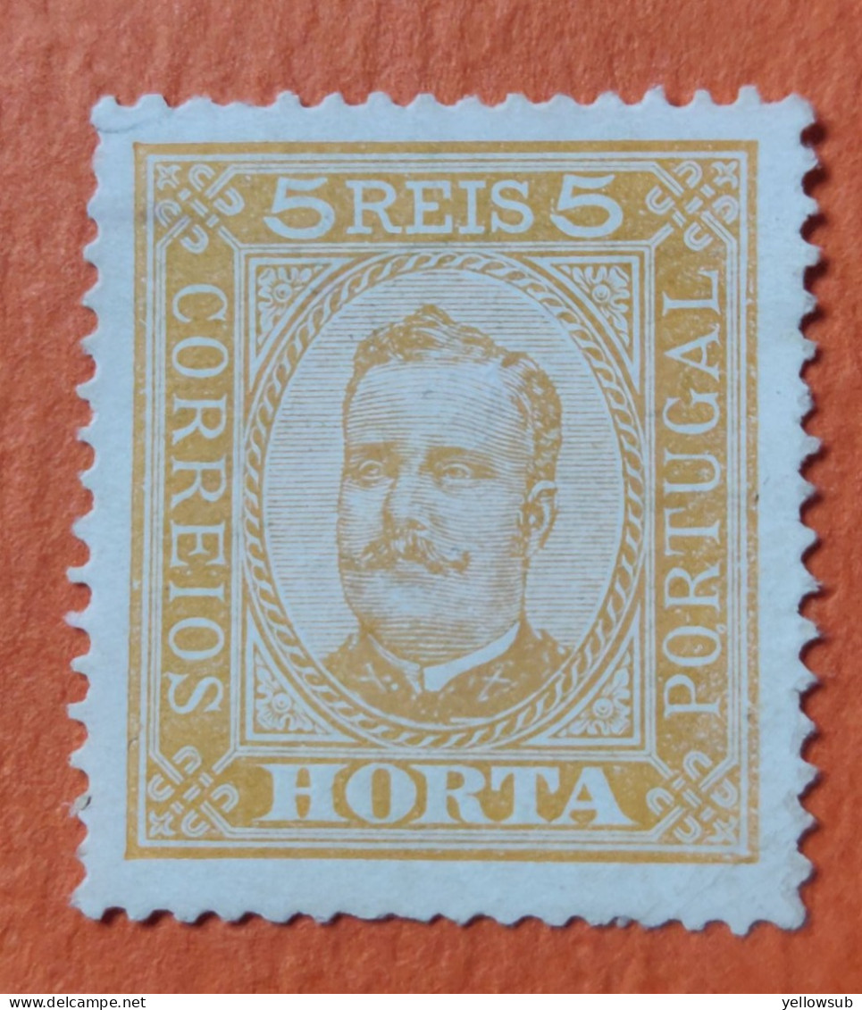 PORTUGAL : Horta - 1892/93 : Yvert N° 1 / Afinsa N° 1 . Oblitéré. D = 13½. - Horta