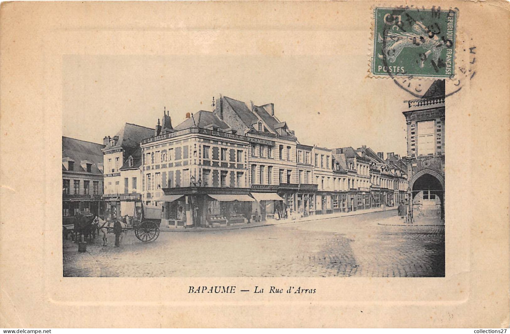 62-BAPAUME- LA RUE D'ARRAS - Bapaume