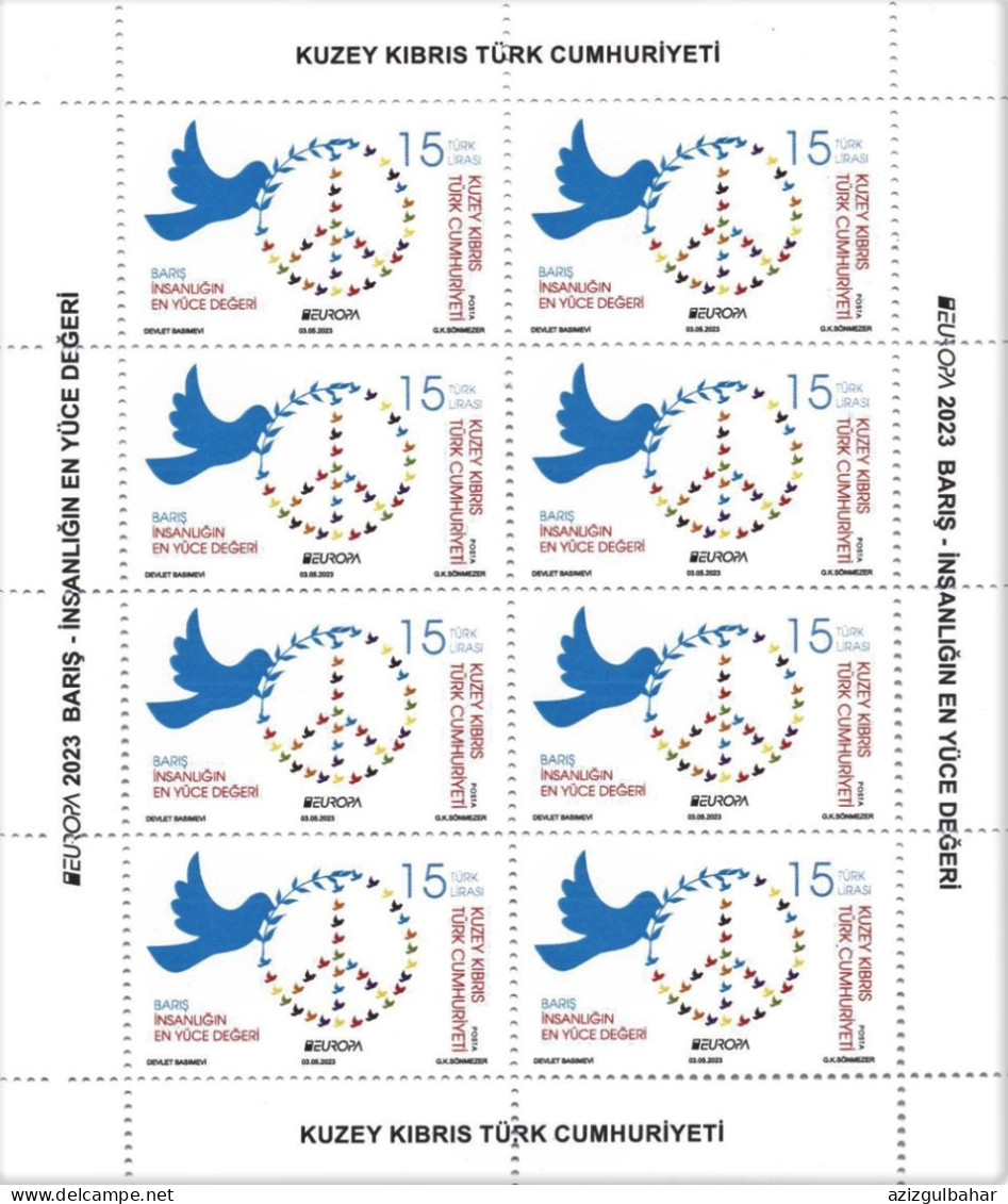 2023 - EUROPA - PEACE - THE HIGHEST VALUE OF HUMANITY - SHEETS - Maladies