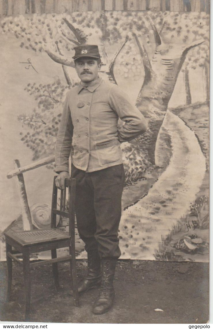 KONIGSBRUCK - Souvenir De L'ancien Prisonnier De Guerre Français Georges N.......du 69ème Régiment ......( Carte Photo ) - Guerre 1914-18