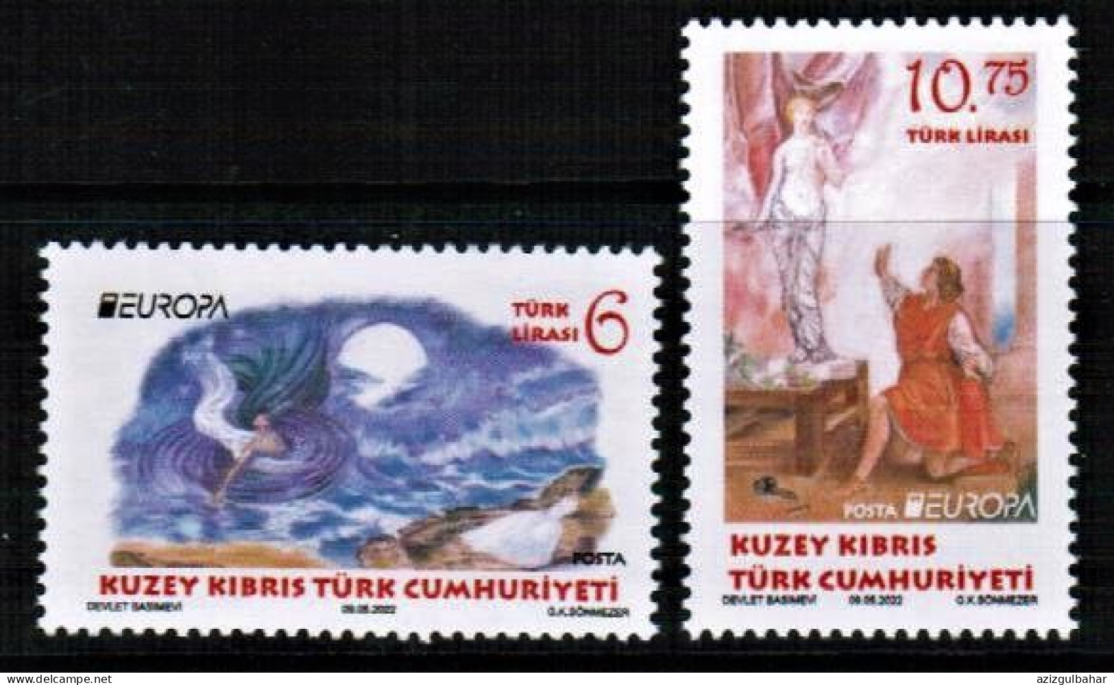 2022 - EUROPA - SRORIES AND MYTHS - 5TH MAY 2022 - UMM - SINGLE SET - Mythologie