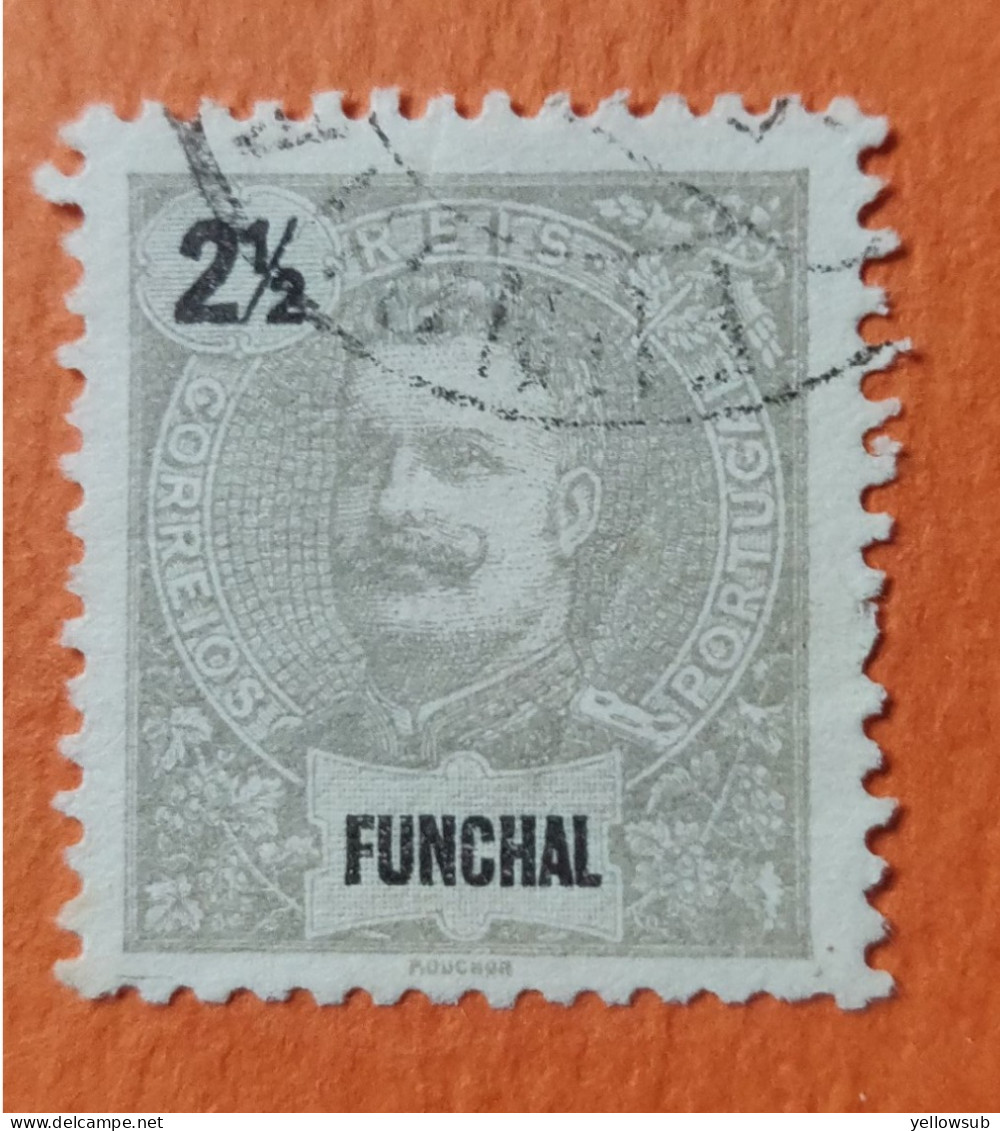 PORTUGAL : Funchal- 1897 : Yvert N° 13 / Afinsa N° 13 . Oblitéré. - Funchal