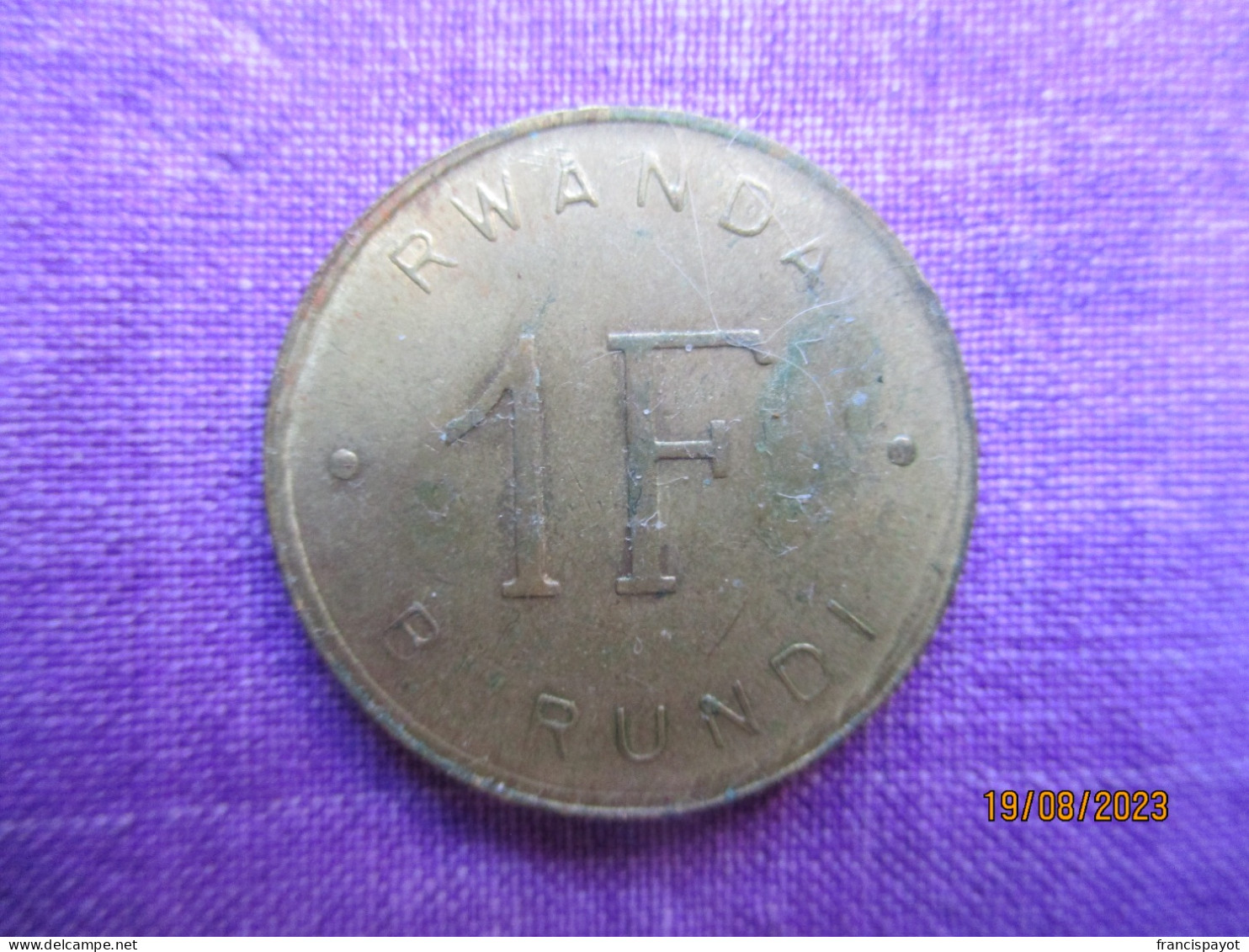 Rwanda - Burundi: 1 Franc 1961 - Rwanda