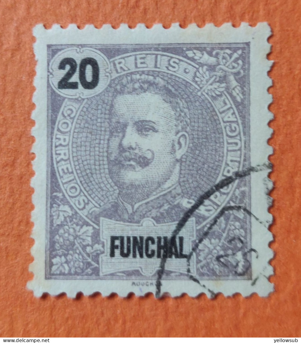 PORTUGAL : Funchal- 1897 : Yvert N° 18 / Afinsa N° 17 . Oblitéré. - Funchal