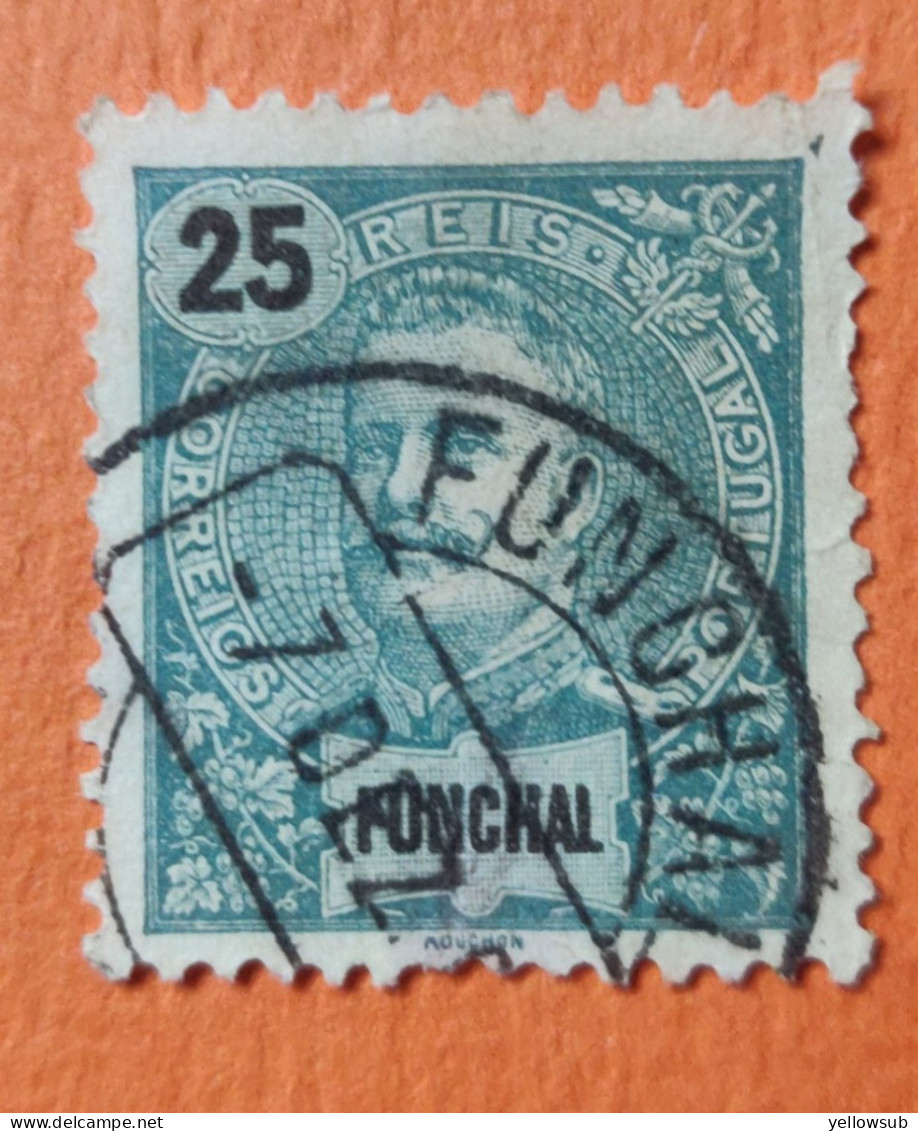 PORTUGAL : Funchal- 1897 : Yvert N° 19 / Afinsa N° 18 . Oblitéré. - Funchal