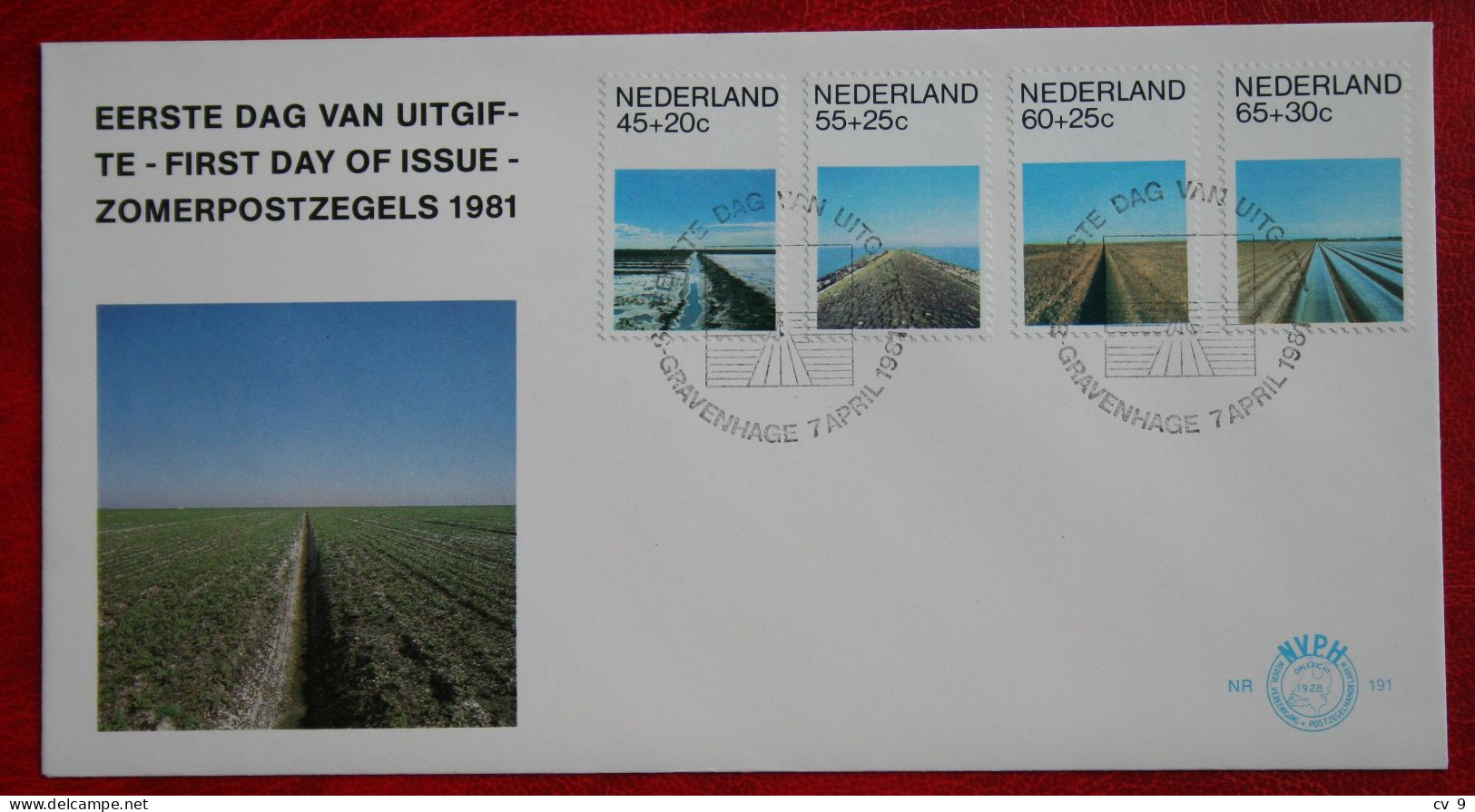 FDC E191 191 Zomer Summer Sommer NVPH 1216-1219 1981 Without Address NEDERLAND NIEDERLANDE NETHERLANDS - FDC