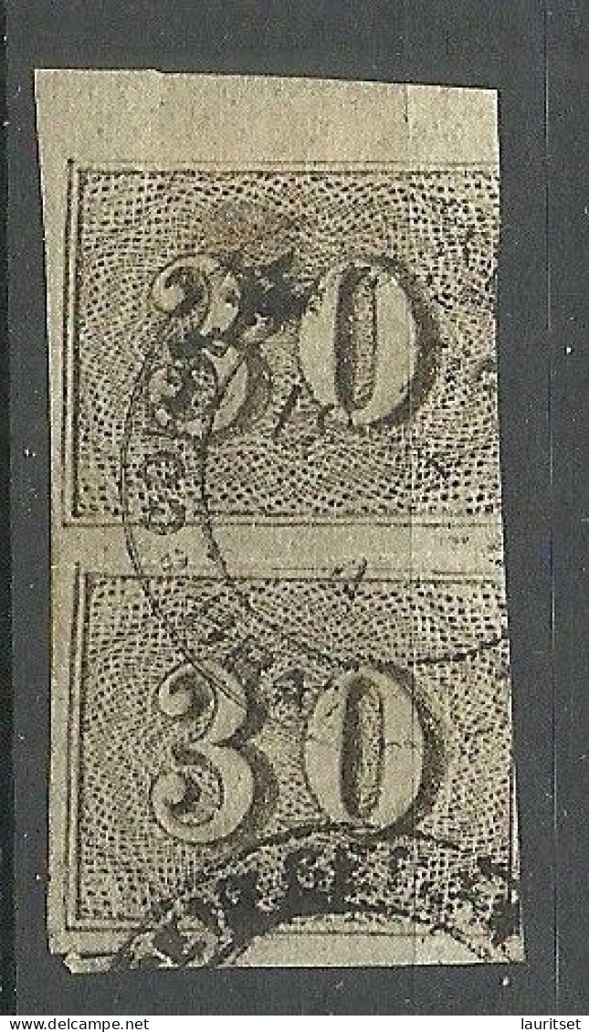 BRAZIL Brazilia 1850 Michel 13 As Pair O - Used Stamps