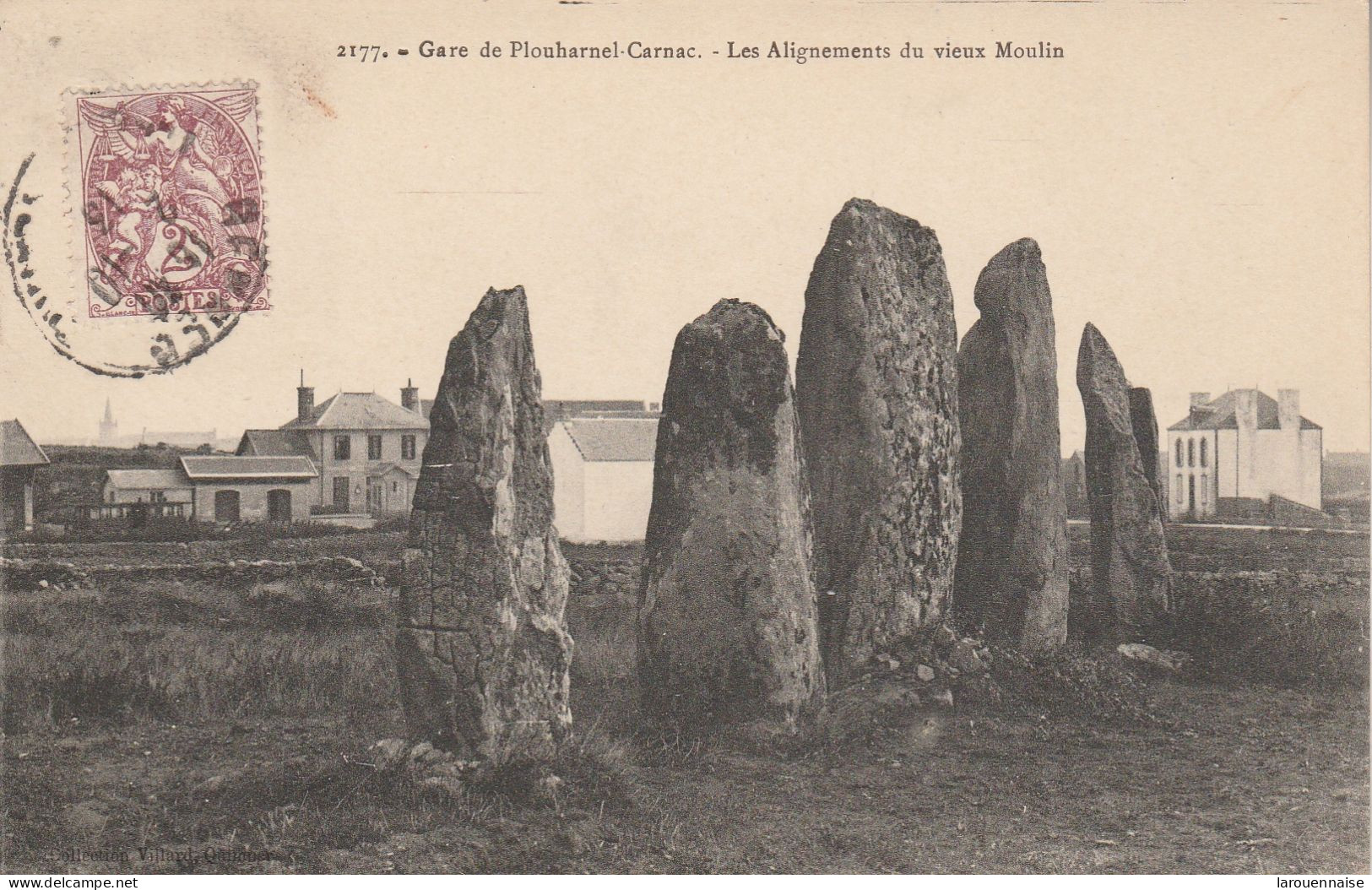 56 - CARNAC - Gare De Plouharnel Carnac - Les Alignements Du Vieux Moulin (mégalithe) - Dolmen & Menhire