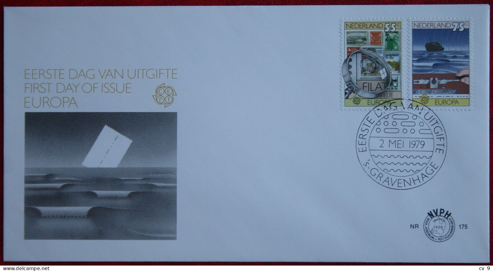 FDC E175 175 EUROPA CEPT NVPH 1179-1180 1979 Without Address NEDERLAND NIEDERLANDE NETHERLANDS - FDC