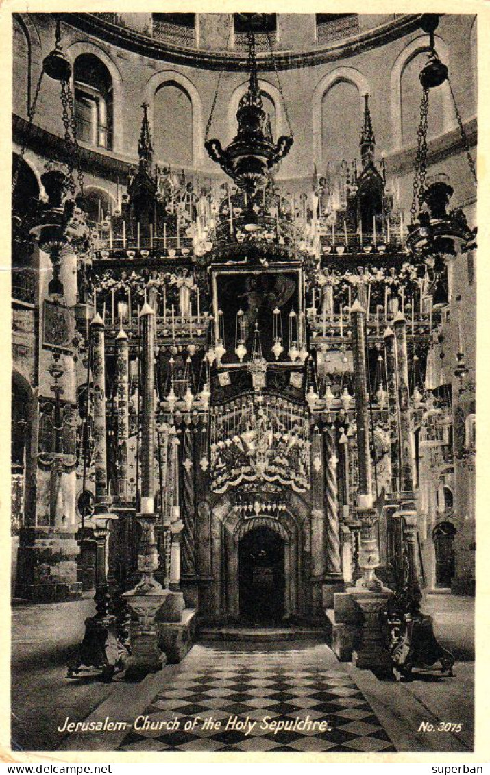 PALESTINE [ ISRAEL ] - JERUSALEM : CHURCH Of THE HOLY SEPULCHRE - MAILED To BUCHAREST / ROMANIA : 1934 (am245) - Palestine