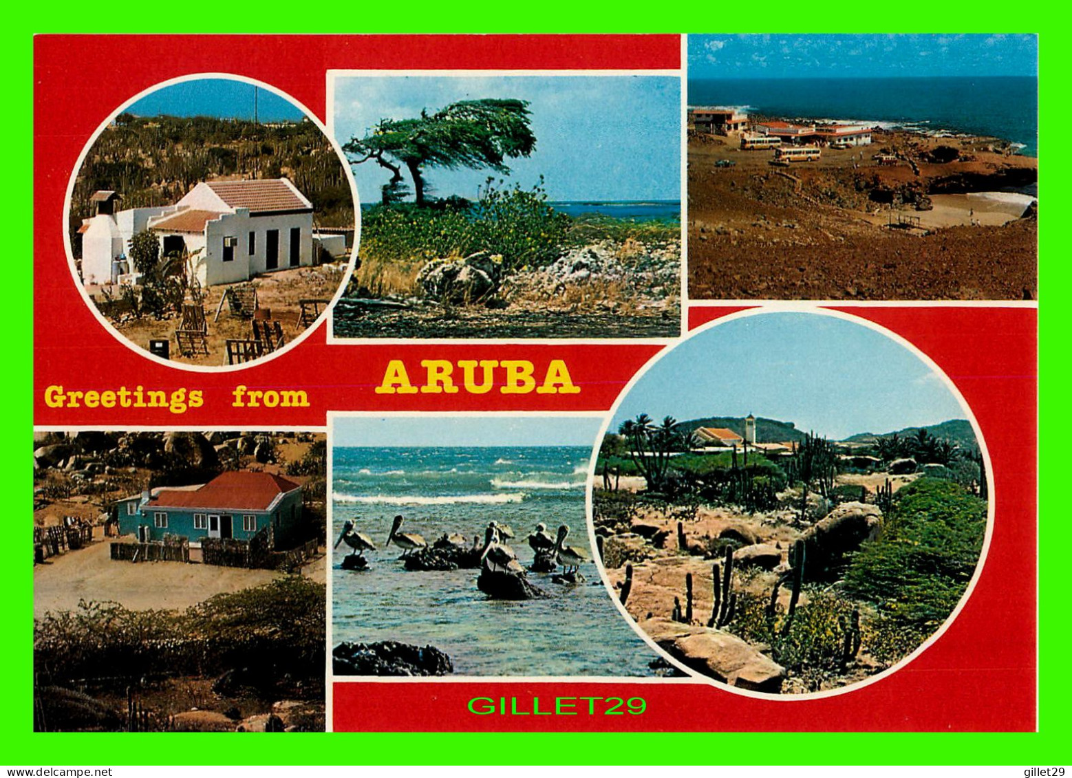 ARUBA - NETHERLANDS ANTILLES - 7 MULTIVUES - IMAGES OF ARUBA SUNSHINE ISLAND - D.W.S. - - Aruba