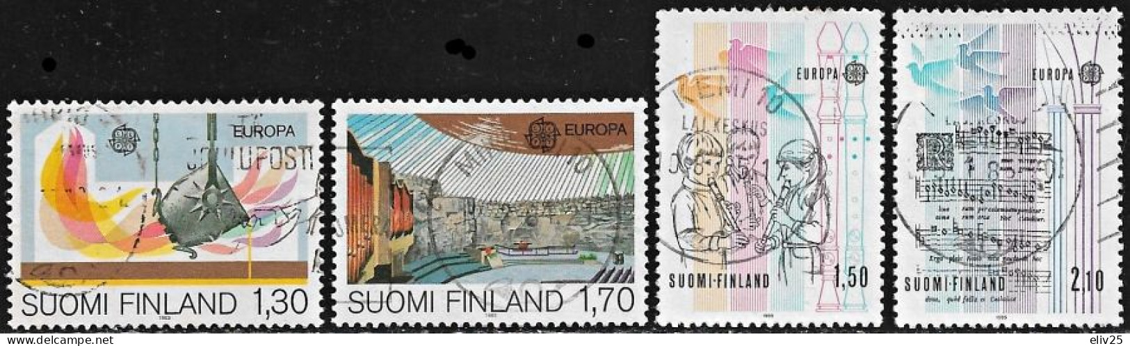 Finland 1983 & 1985, Europa CEPT - Lot Of 4 Stamps Used - Collections