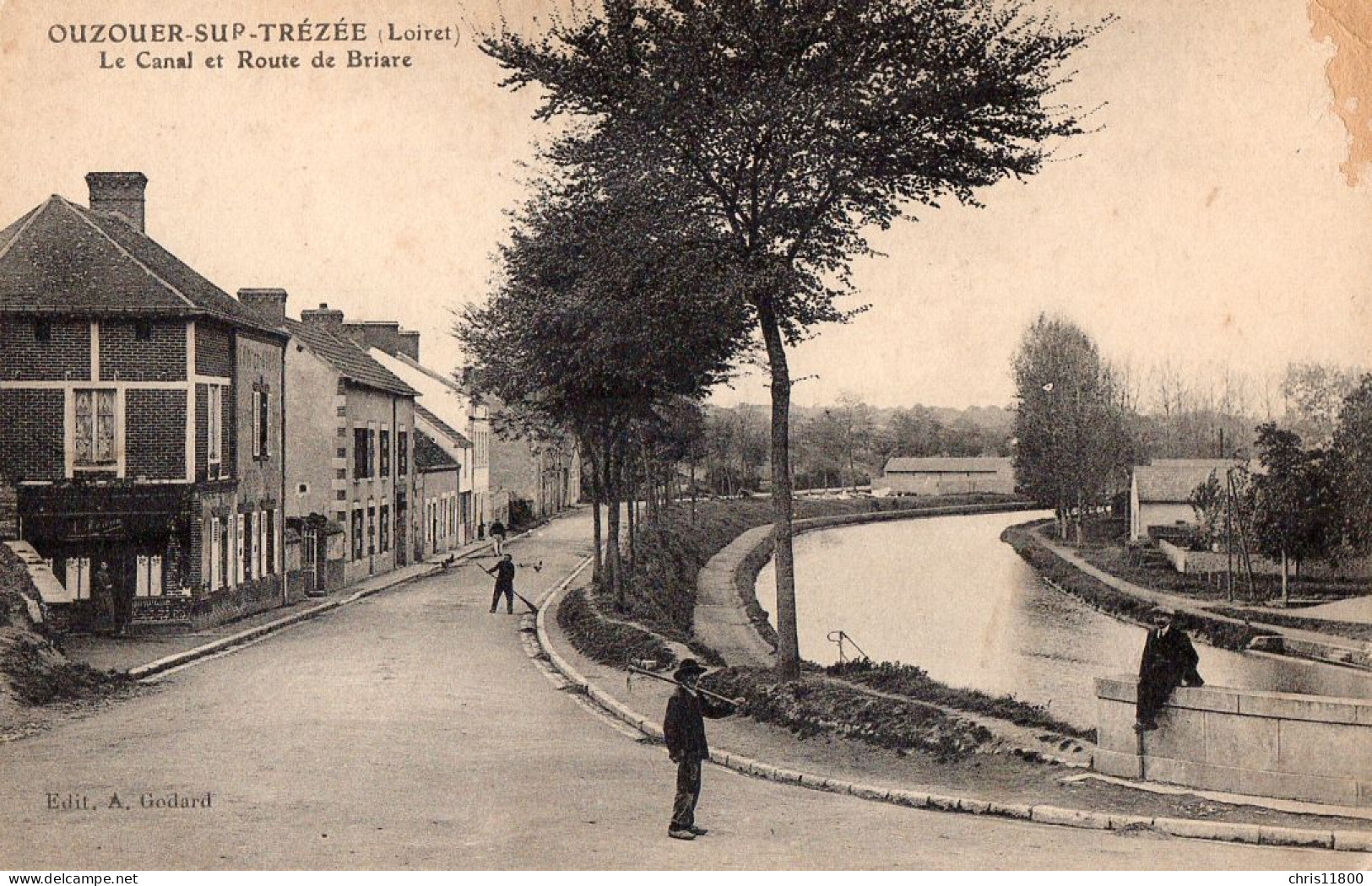 CPA -  45 - OUZOUER-SUR-TREZEE - Le Canal Et Route De Briare - Ouzouer Sur Loire