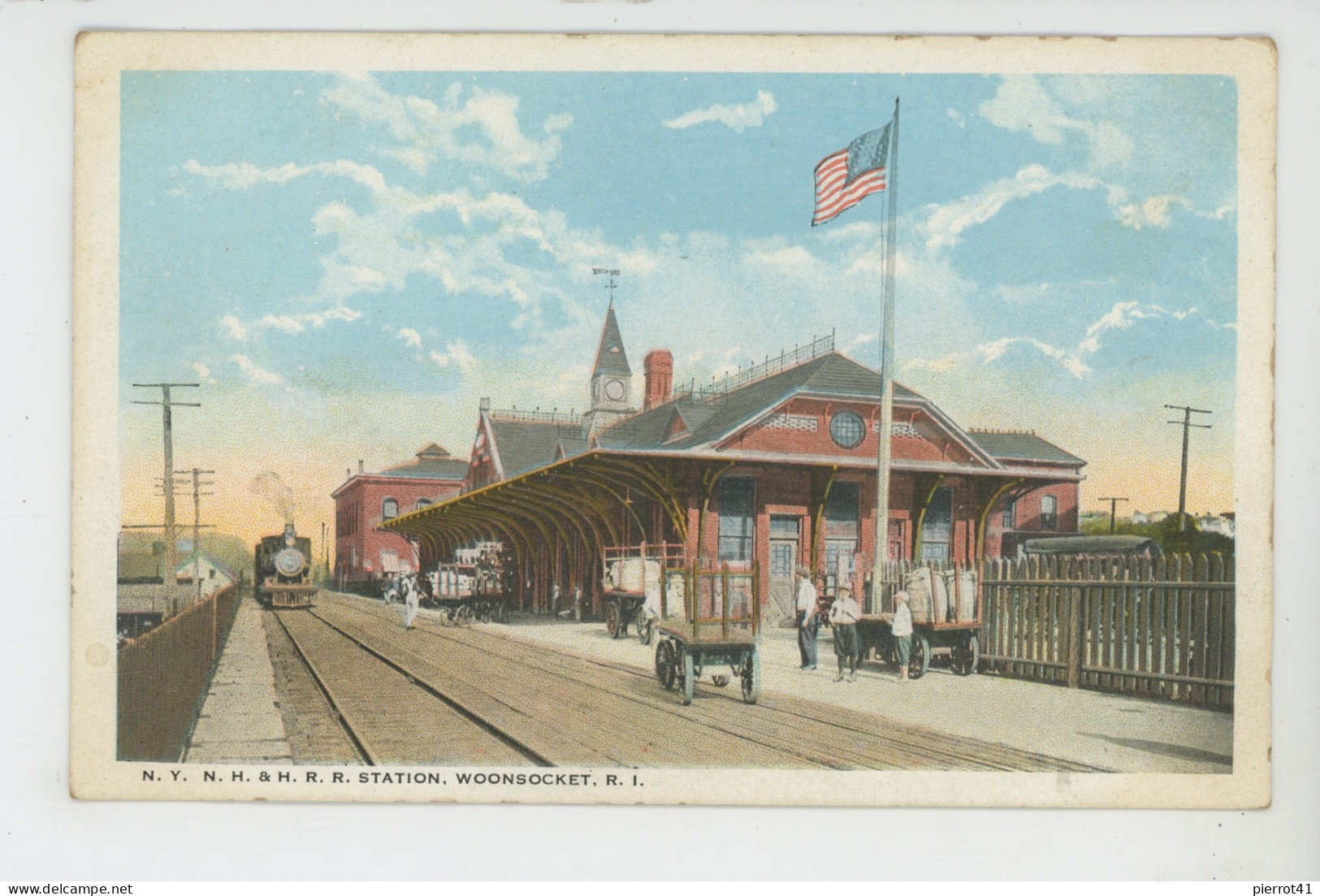 U.S.A. - RHODE ISLAND - WOONSOCKET - N.Y. N.H. & H.R.R. Station - Woonsocket