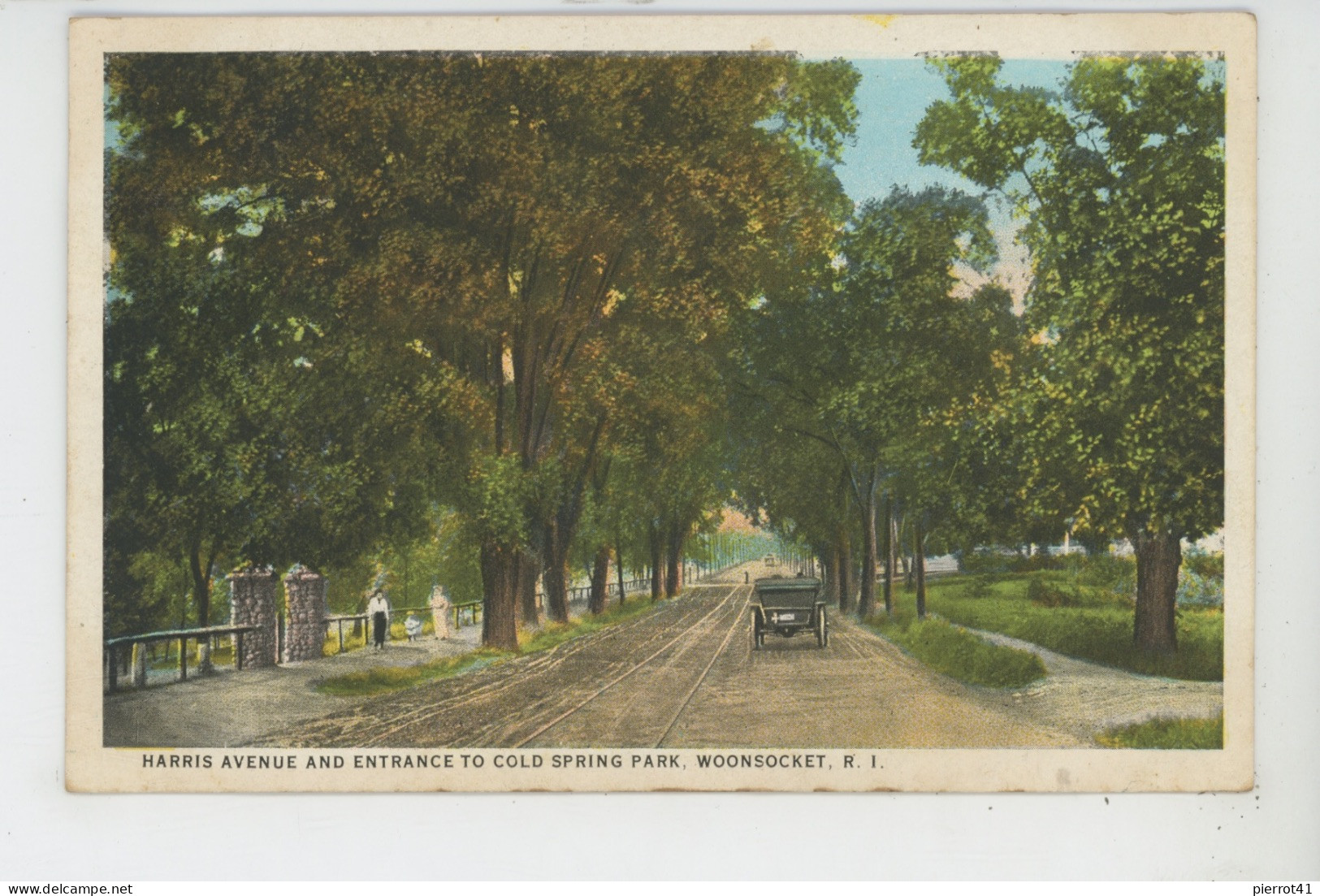 U.S.A. - RHODE ISLAND - WOONSOCKET - Harris Avenue And Entrance To Cold Spring Park - Woonsocket
