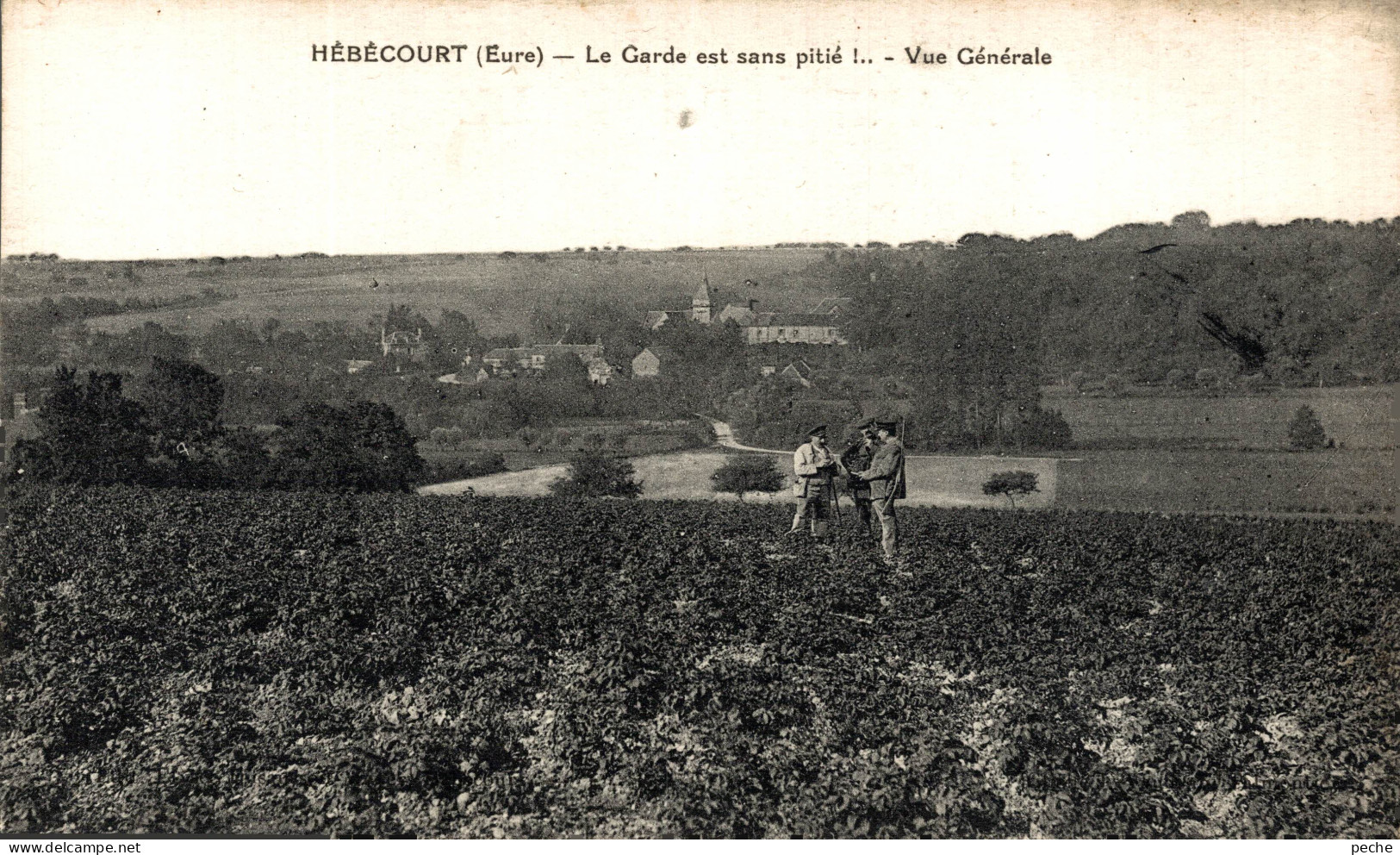 N°108648 -cpa Hébécourt -le Garde Est Sans Pitié- - Hébécourt