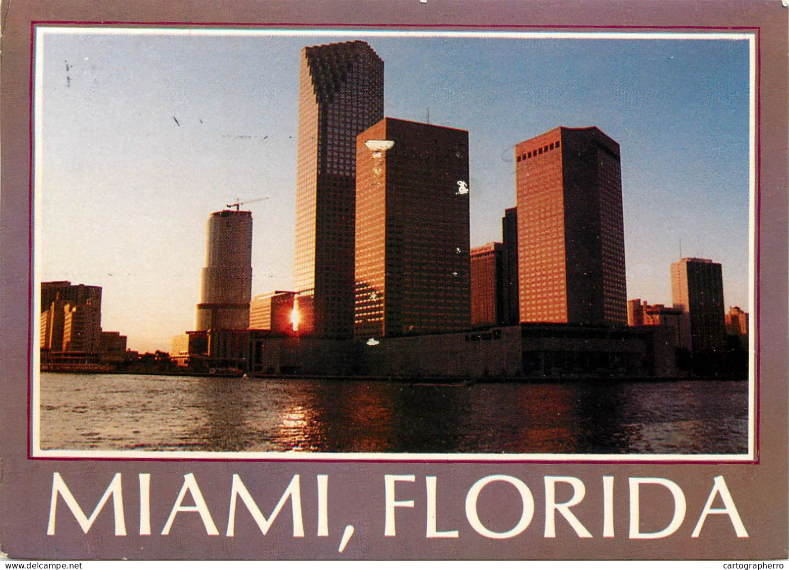 USA Miami Skyline View Sunset Aspect - Miami