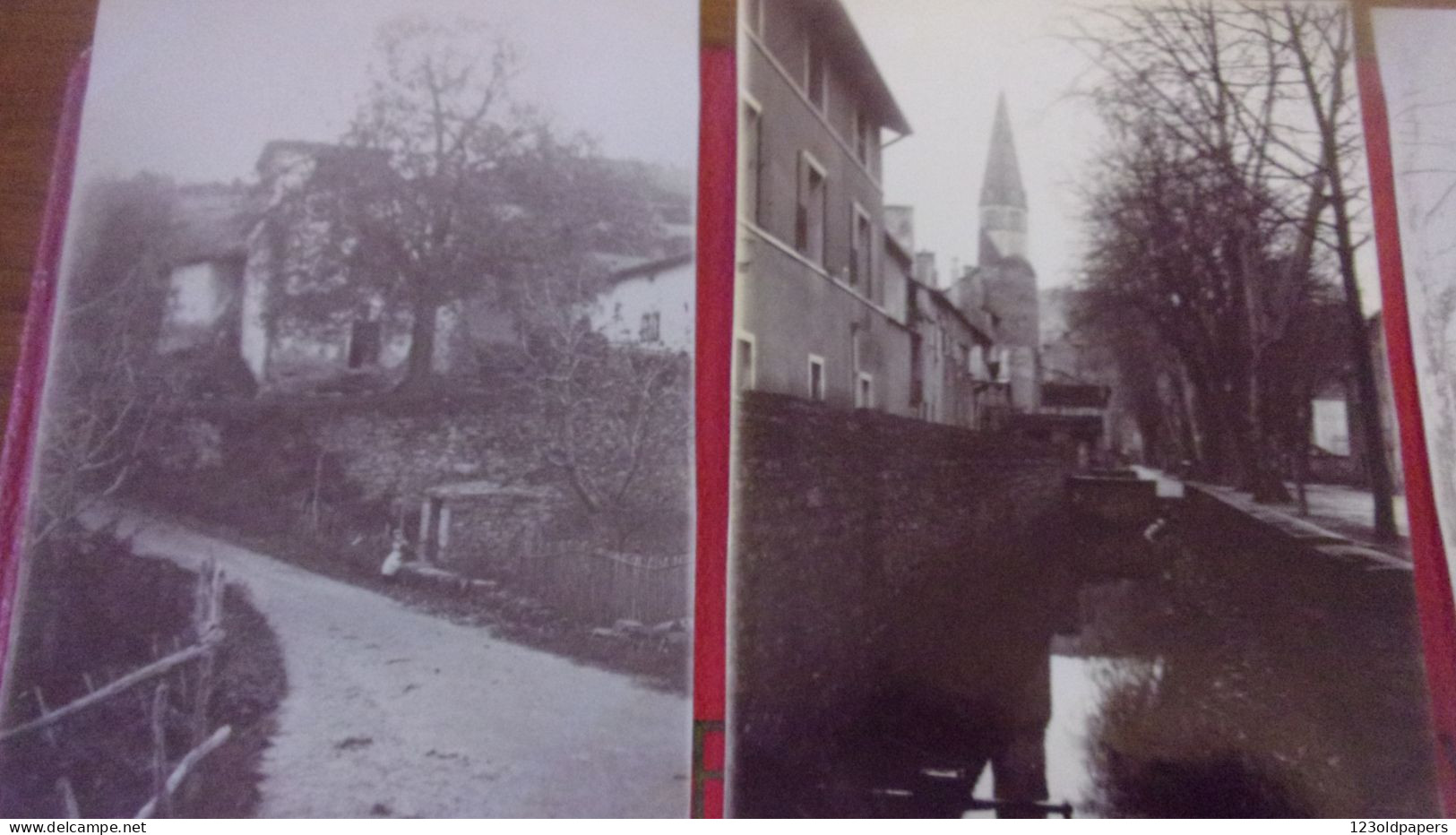 6 Photos 1900 DE FAMILLE CREMIEUX ISERE DONT MENDIANT AUMONE  PLACE PLATANES.. - Crémieu