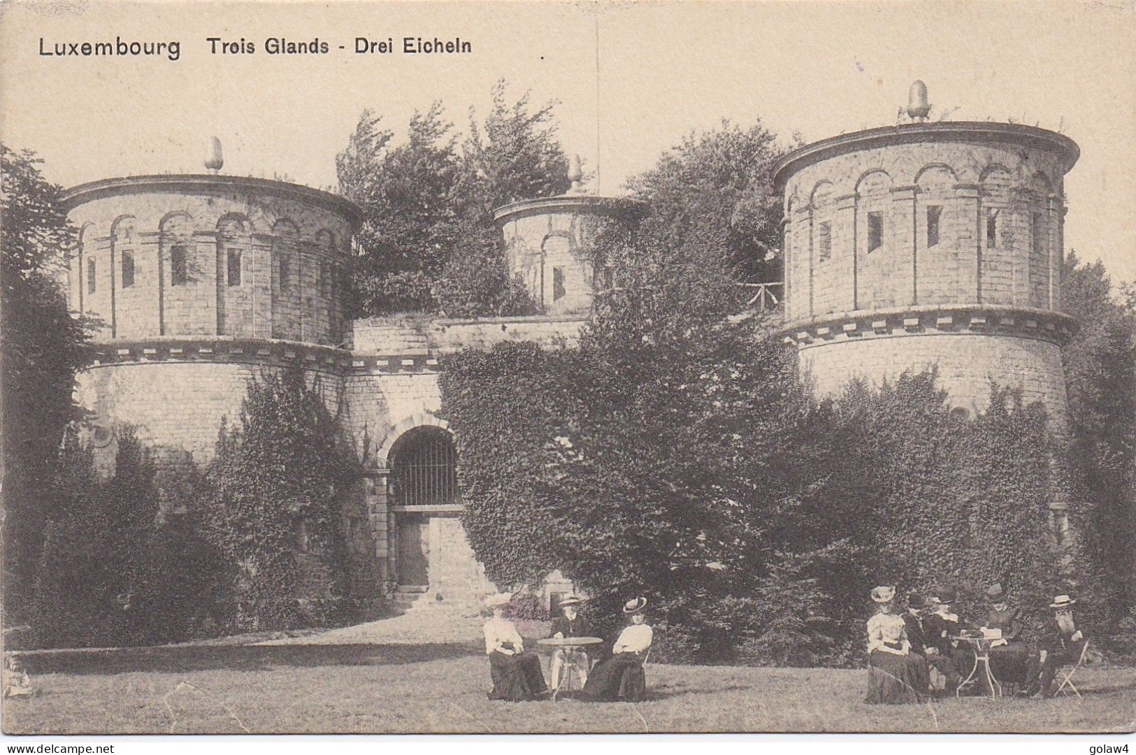 33638# LUXEMBOURG CARTE POSTALE TROIS GLANDS DREI EICHEIN 1912 BOISE IDAHO USA - 1907-24 Coat Of Arms