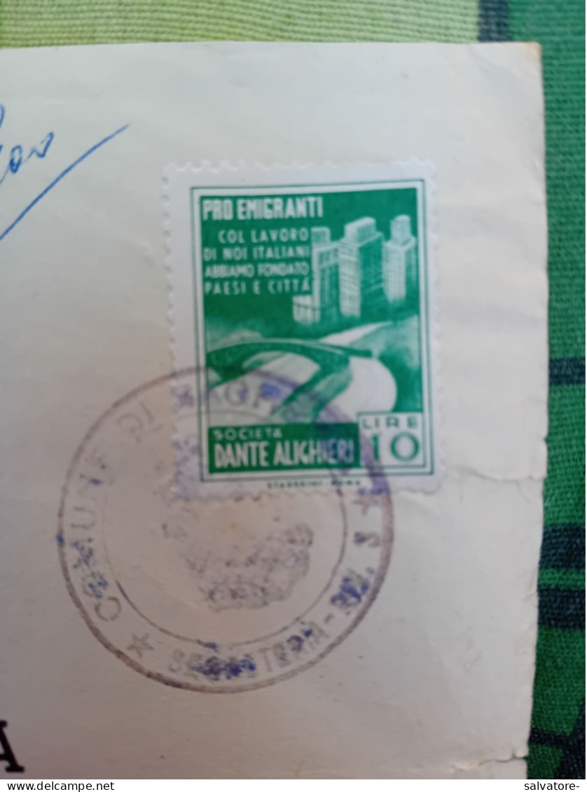 MARCA DA BOLLO PRO EMIGRANTI LIRE 10 - Revenue Stamps