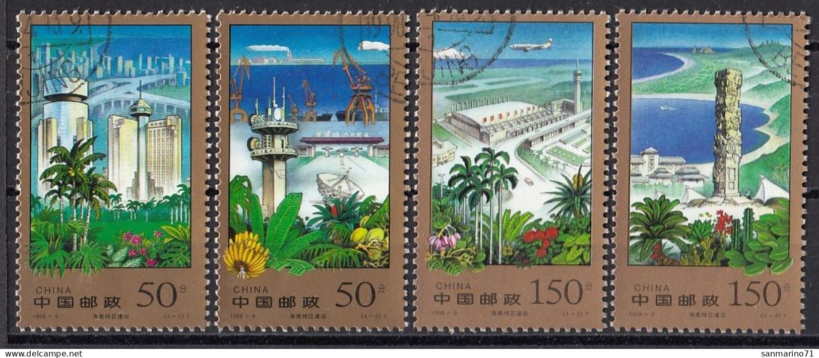 CHINA 2906-2909,used,falc Hinged - Oblitérés