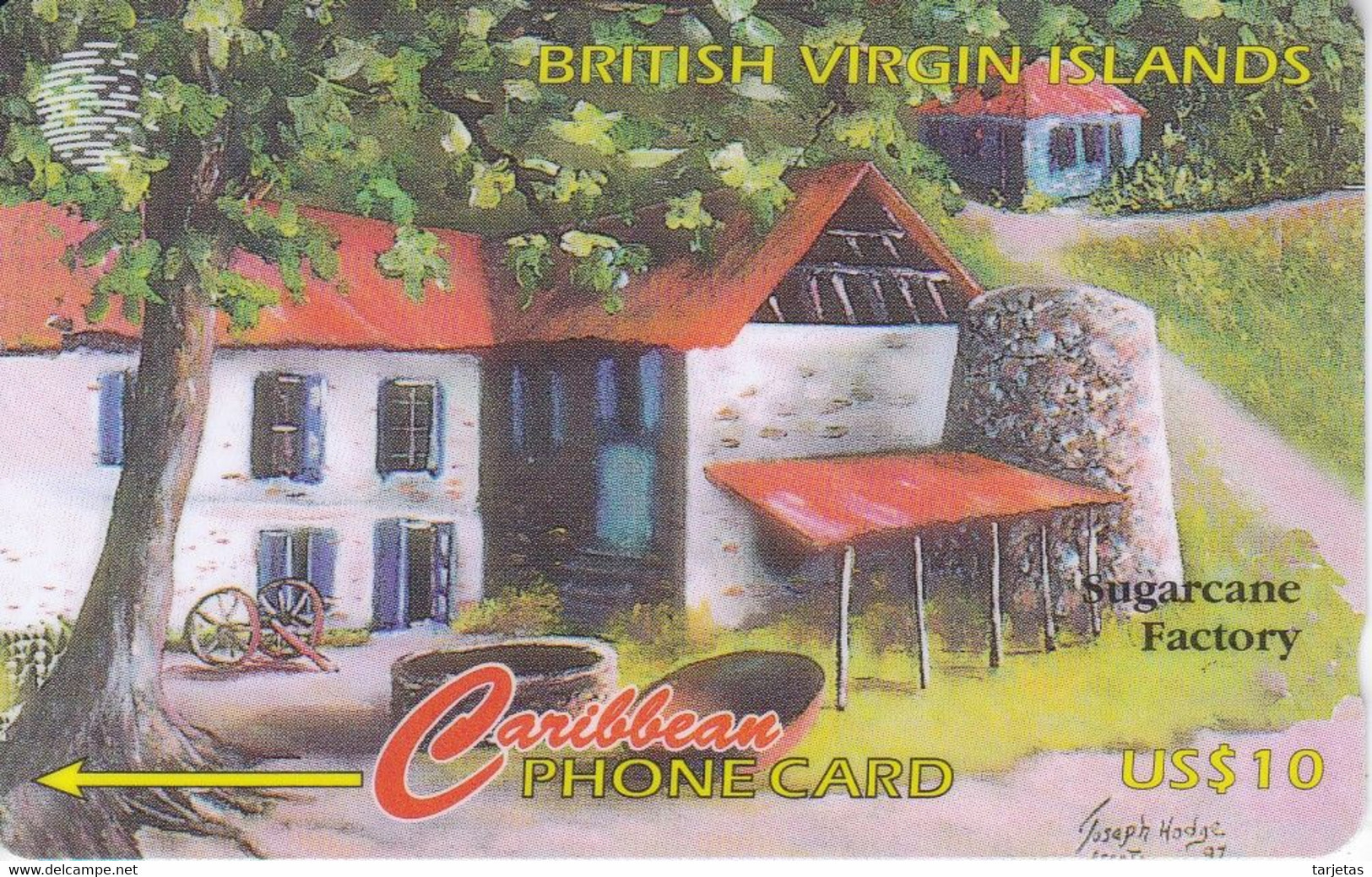 218CVVB  TARJETA DE BRITISH VIRGIN ISLANDS DE SUGARCANE FACTORY - Maagdeneilanden