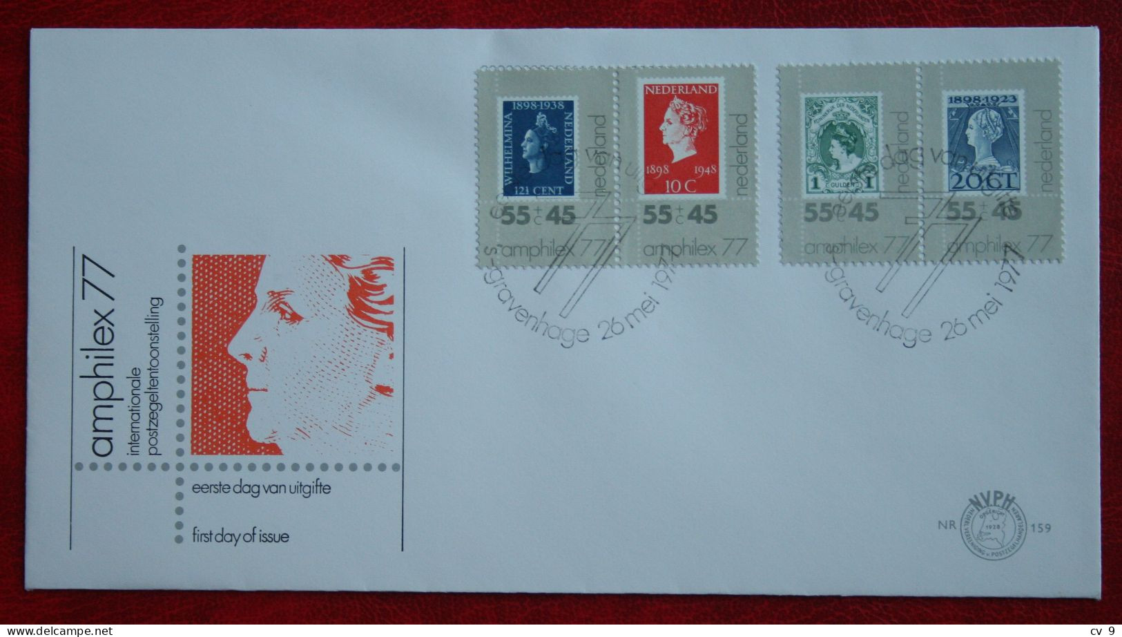 FDC E159 159 AMPHILEX 1977 NVPH 1137-1140 1977 NEDERLAND NIEDERLANDE NETHERLANDS - FDC