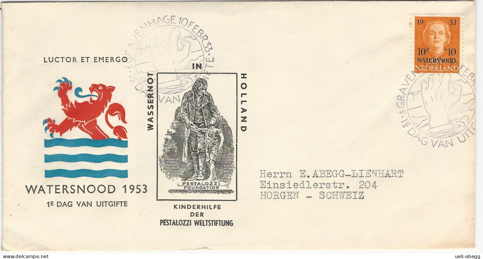 NVPH E12, Mi 606 FDC - FDC