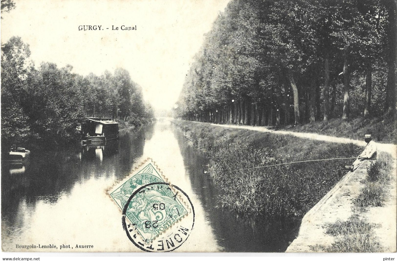 GURGY - Le Canal - Pêcheur - Gurgy