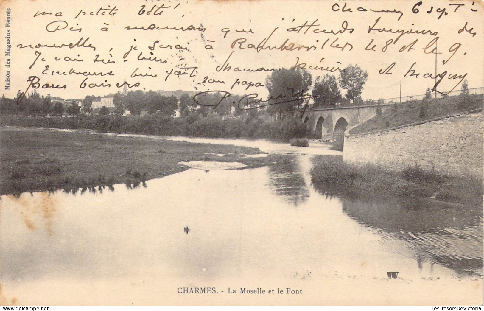 FRANCE - 88 - Charmes - La Moselle Et Le Pont - Carte Postale Ancienne - Charmes