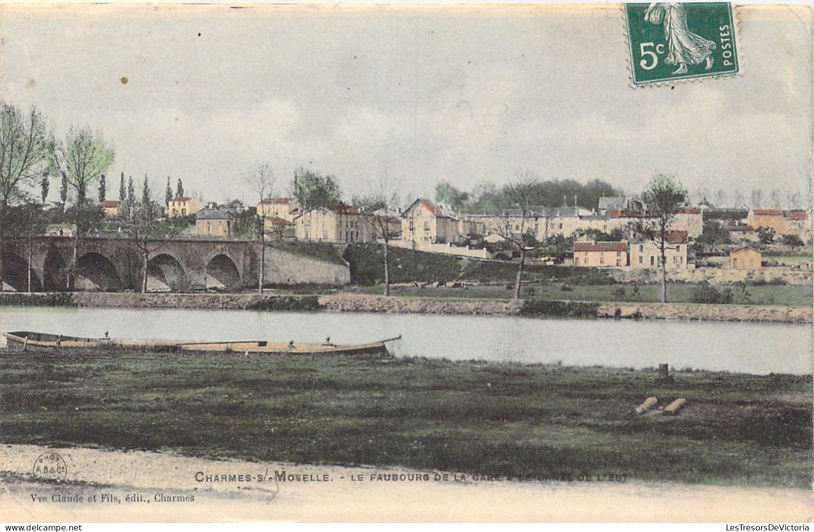 FRANCE - 88 - Charmes Sur Moselle - Le Faubourg De La Gare Et Canal De L'Est - Carte Postale Ancienne - Charmes