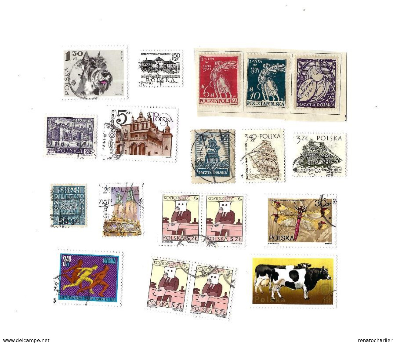 Collection De 90 Timbres Oblitérés. - Verzamelingen