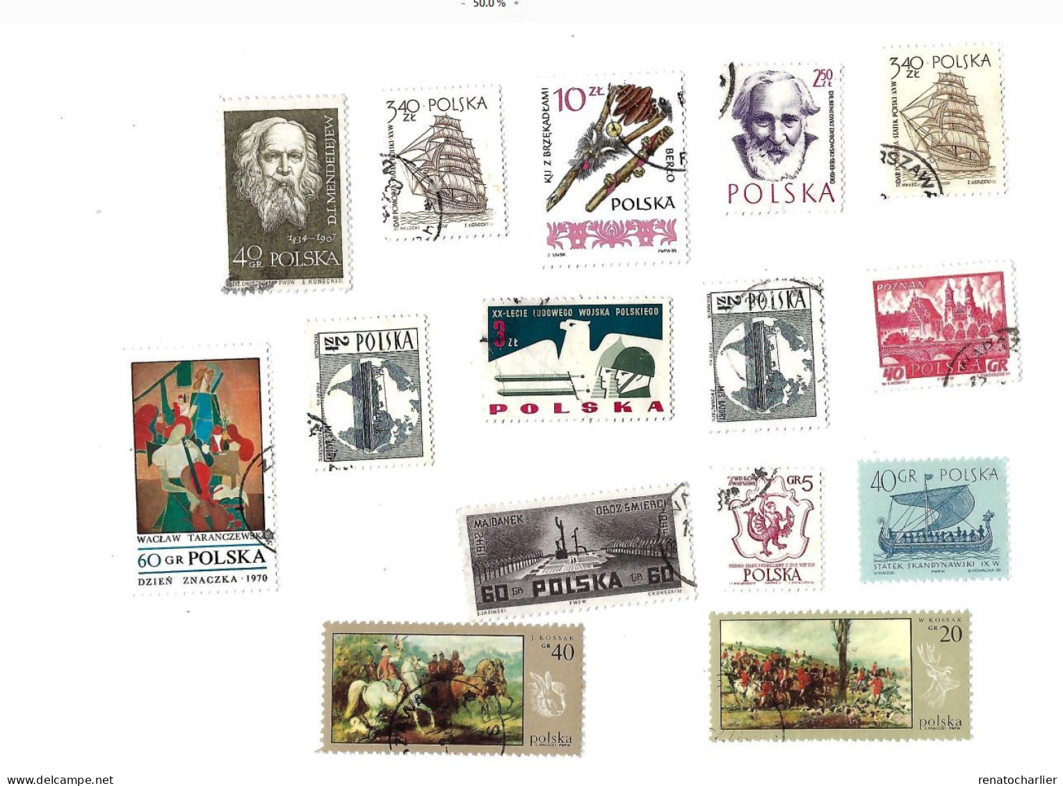 Collection De 90 Timbres Oblitérés. - Sammlungen