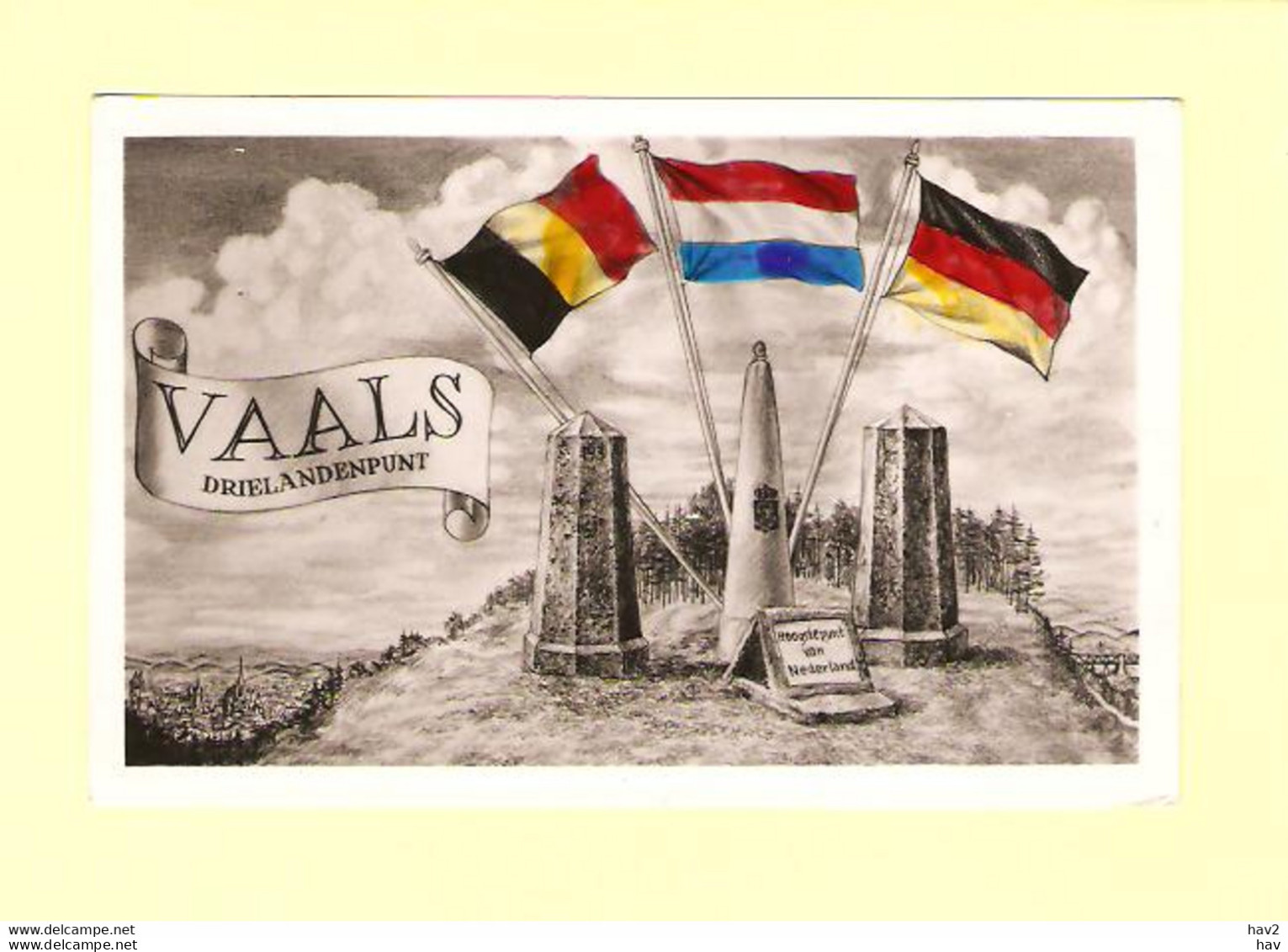 Vaals Drielandenpunt Vlaggen RY29421 - Vaals