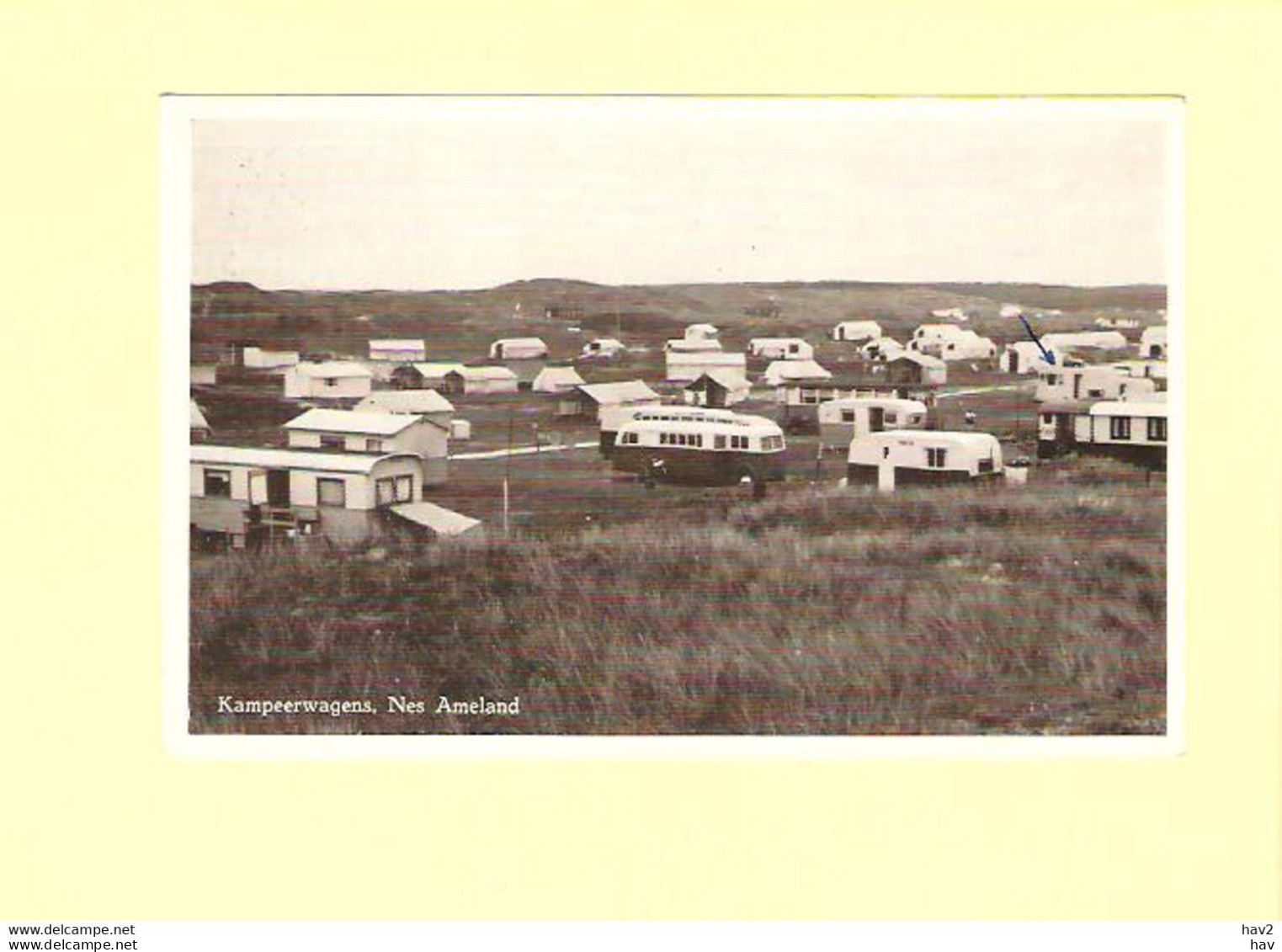 Ameland Nes Kampeerwagens 1958 RY29381 - Ameland