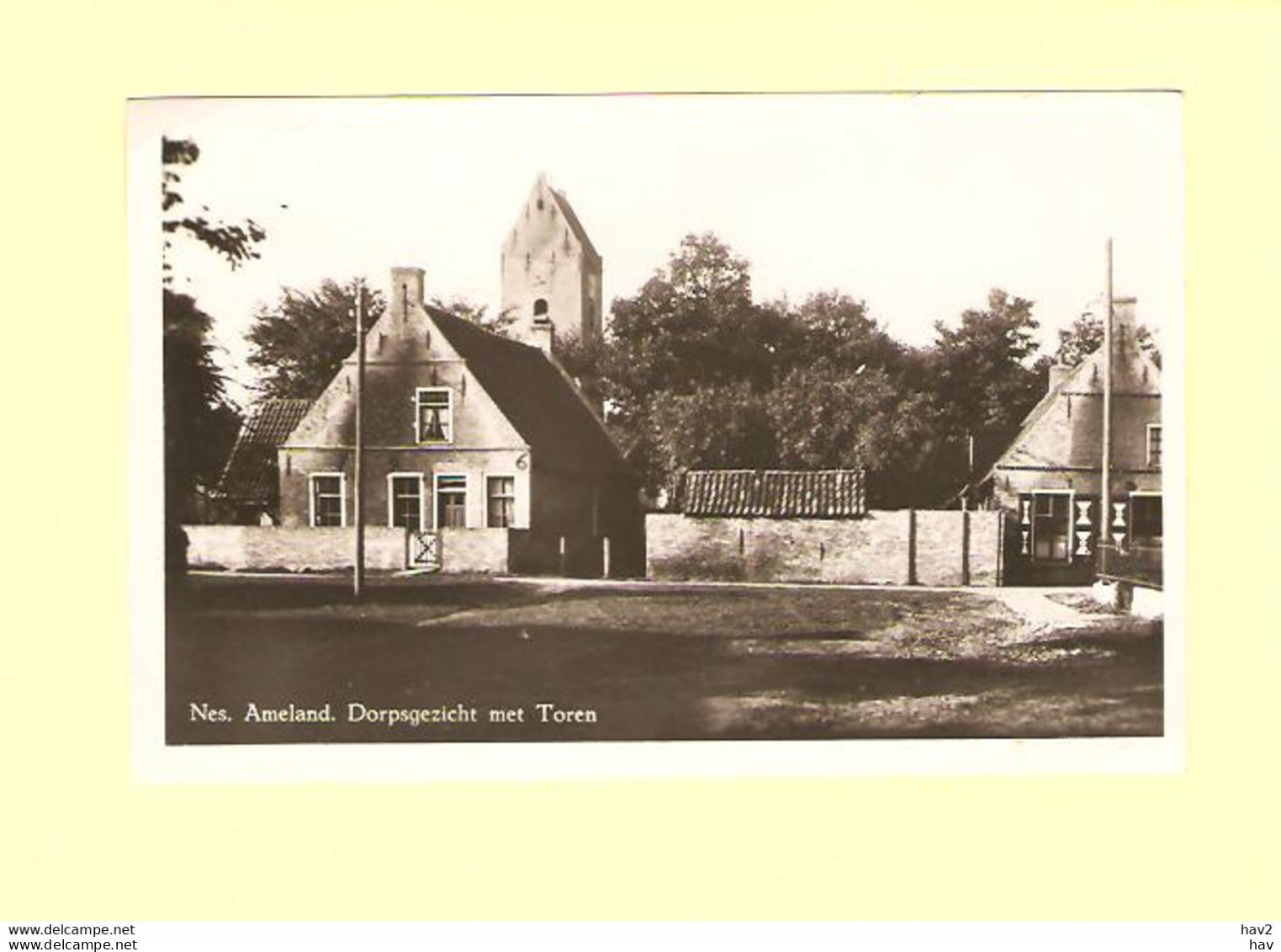 Ameland Nes Dorpsgezicht 1949 RY29368 - Ameland