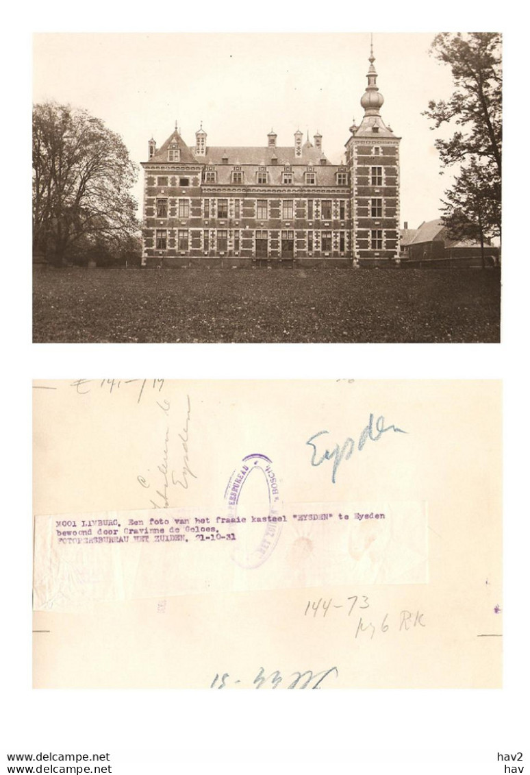 Eijsden Persfoto Kasteel 1931 KE1746 - Eijsden