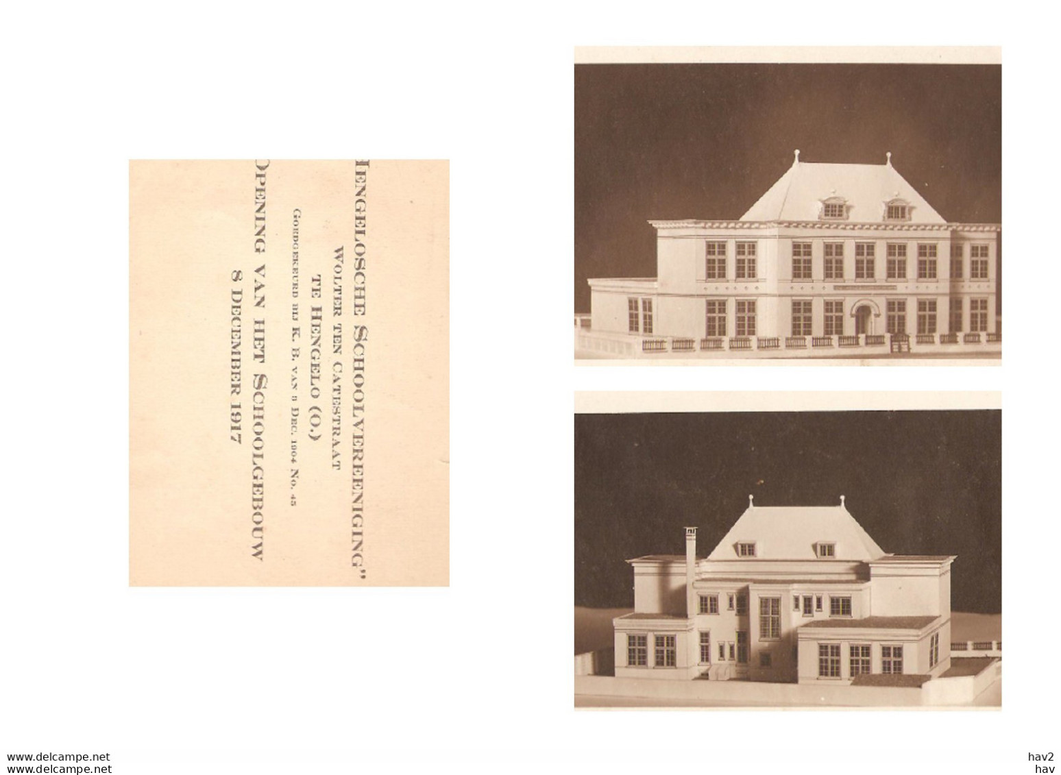 Hengelo 3-luik Opening School 1917 KE1654 - Hengelo (Ov)