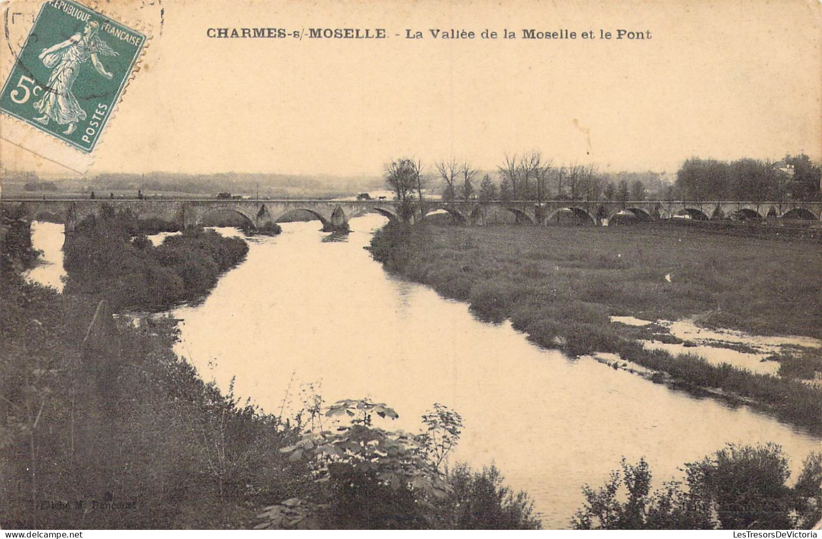 FRANCE - 88 - Charmes-sur-Moselle - La Vallée De La Moselle Et Le Pont - Carte Postale Ancienne - Charmes