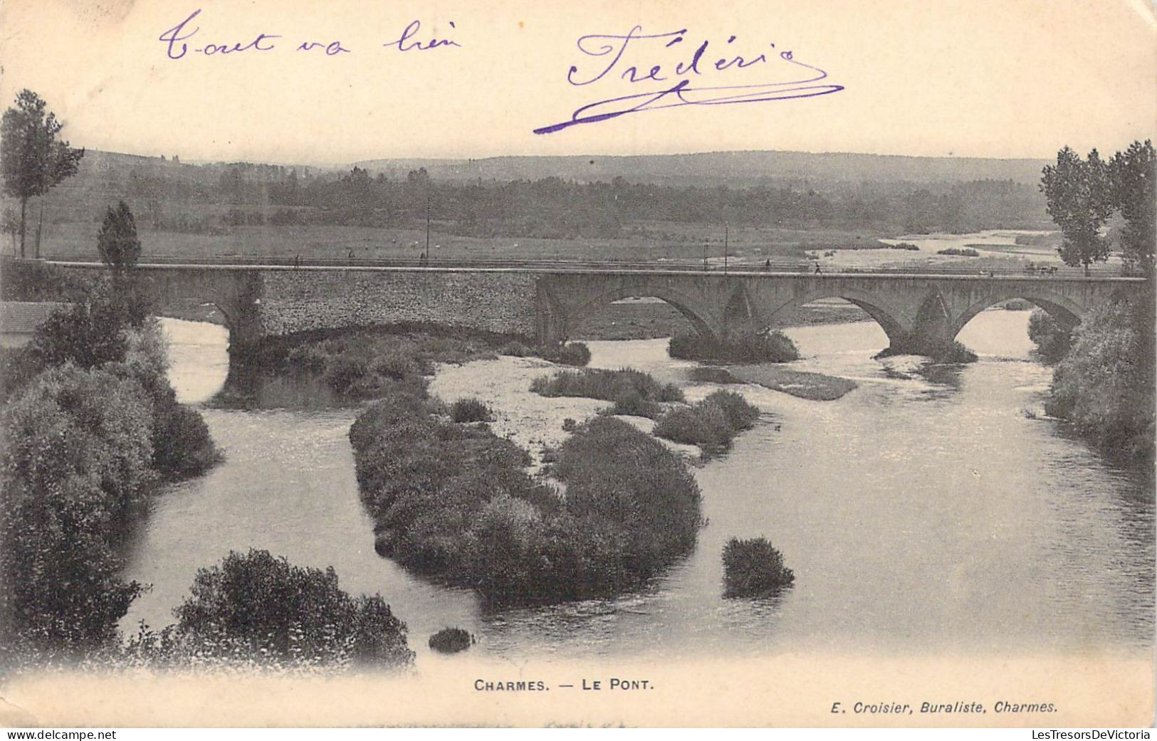 FRANCE - 88 - Charmes - Le Pont - Carte Postale Ancienne - Charmes