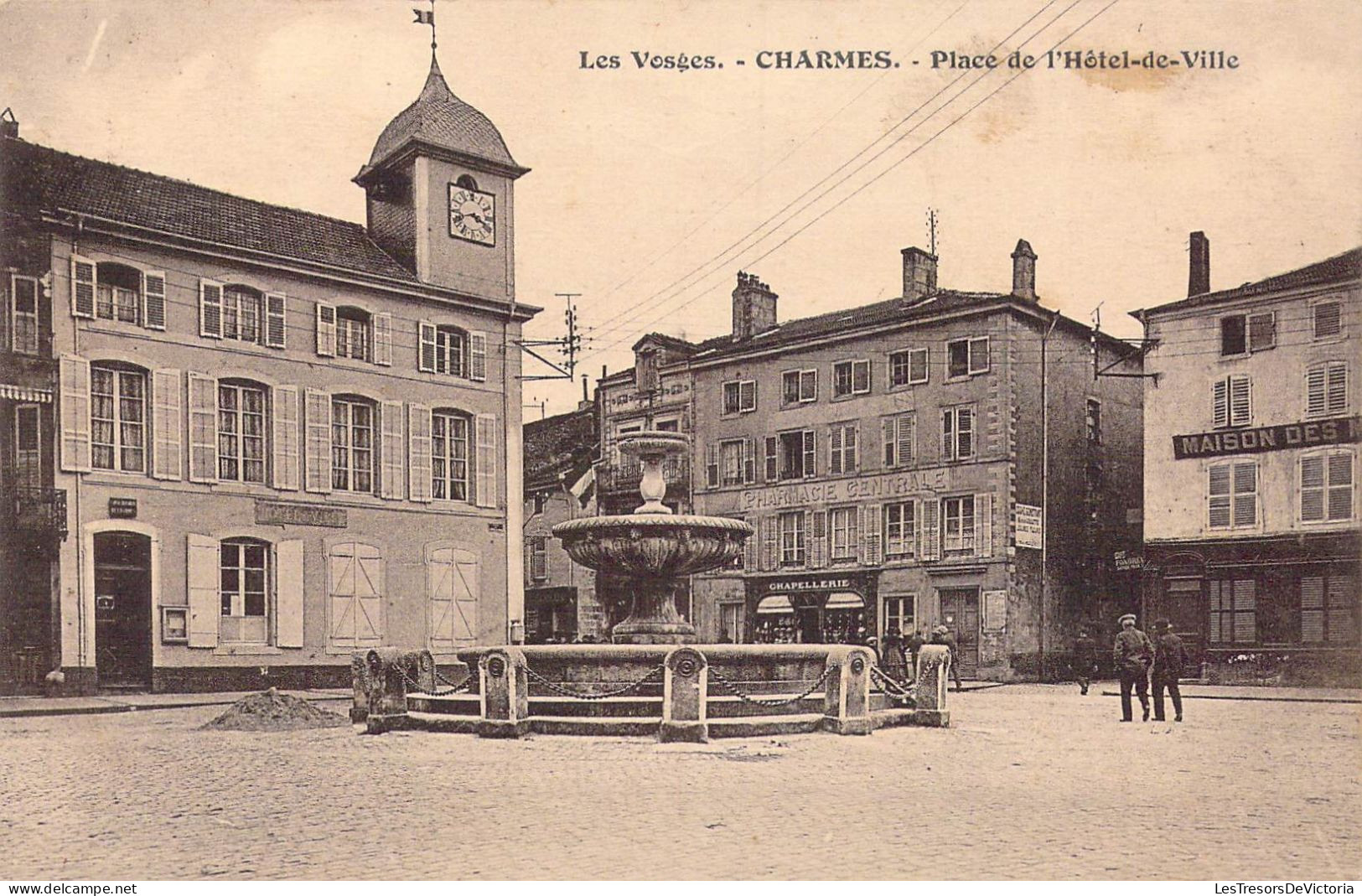 FRANCE - 88 - Charmes - Place De L'Hôtel De Ville - Carte Postale Ancienne - Charmes