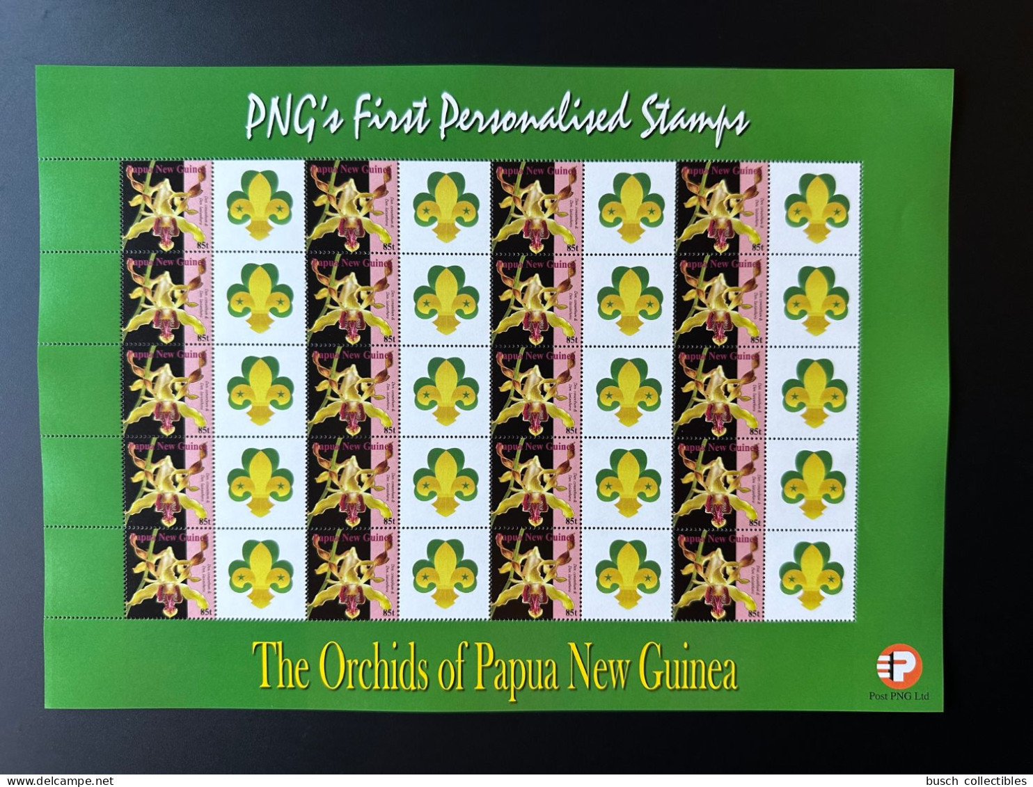 Papua New Guinea PNG 2007 Mi. 1244 Personalized Scoutisme Scouts Pfadfinder Jamboree Orchids Flowers - Unused Stamps