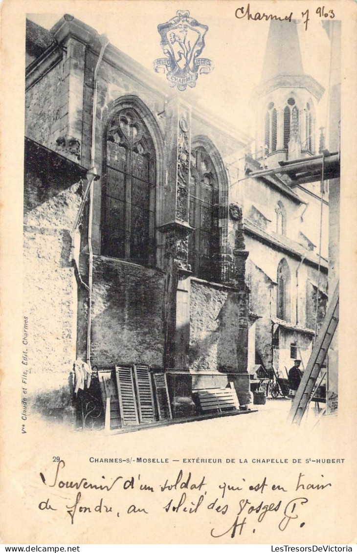 FRANCE - 88 - Charmes Sur Moselle - Extérieur De La Chapelle De St-Hubert - Carte Postale Ancienne - Charmes