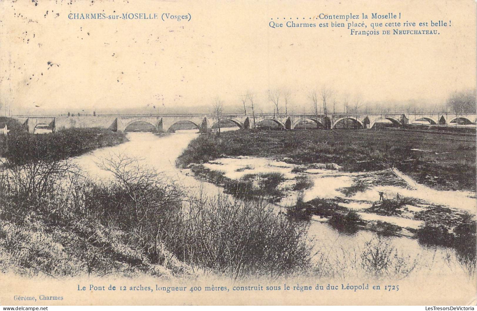 FRANCE - 88 - Charmes Sur Moselle - Le Pont - Carte Postale Ancienne - Charmes