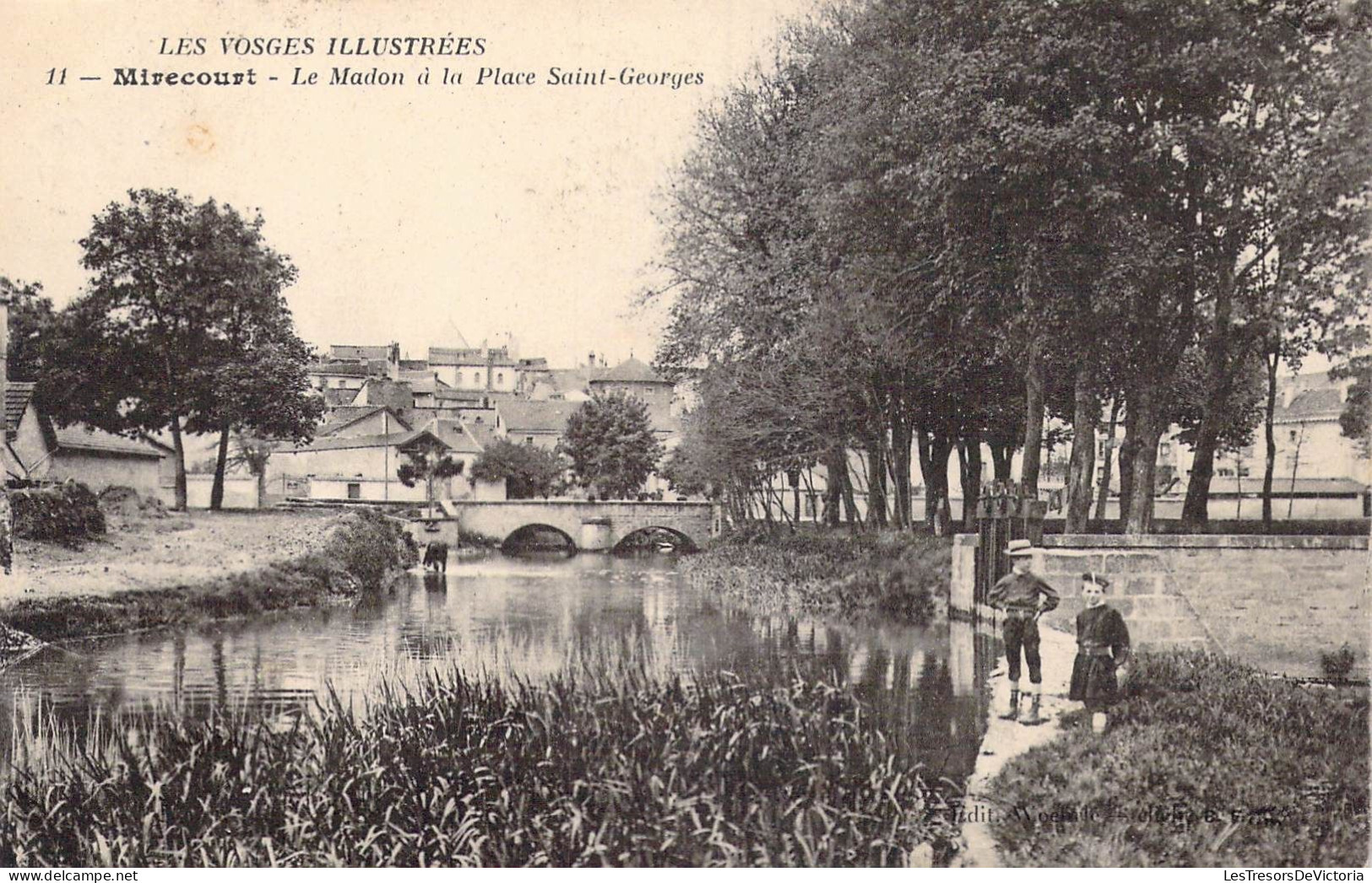 FRANCE - 88 - Mirecourt - Le Madon à La Place Saint-Georges - Carte Postale Ancienne - Mirecourt