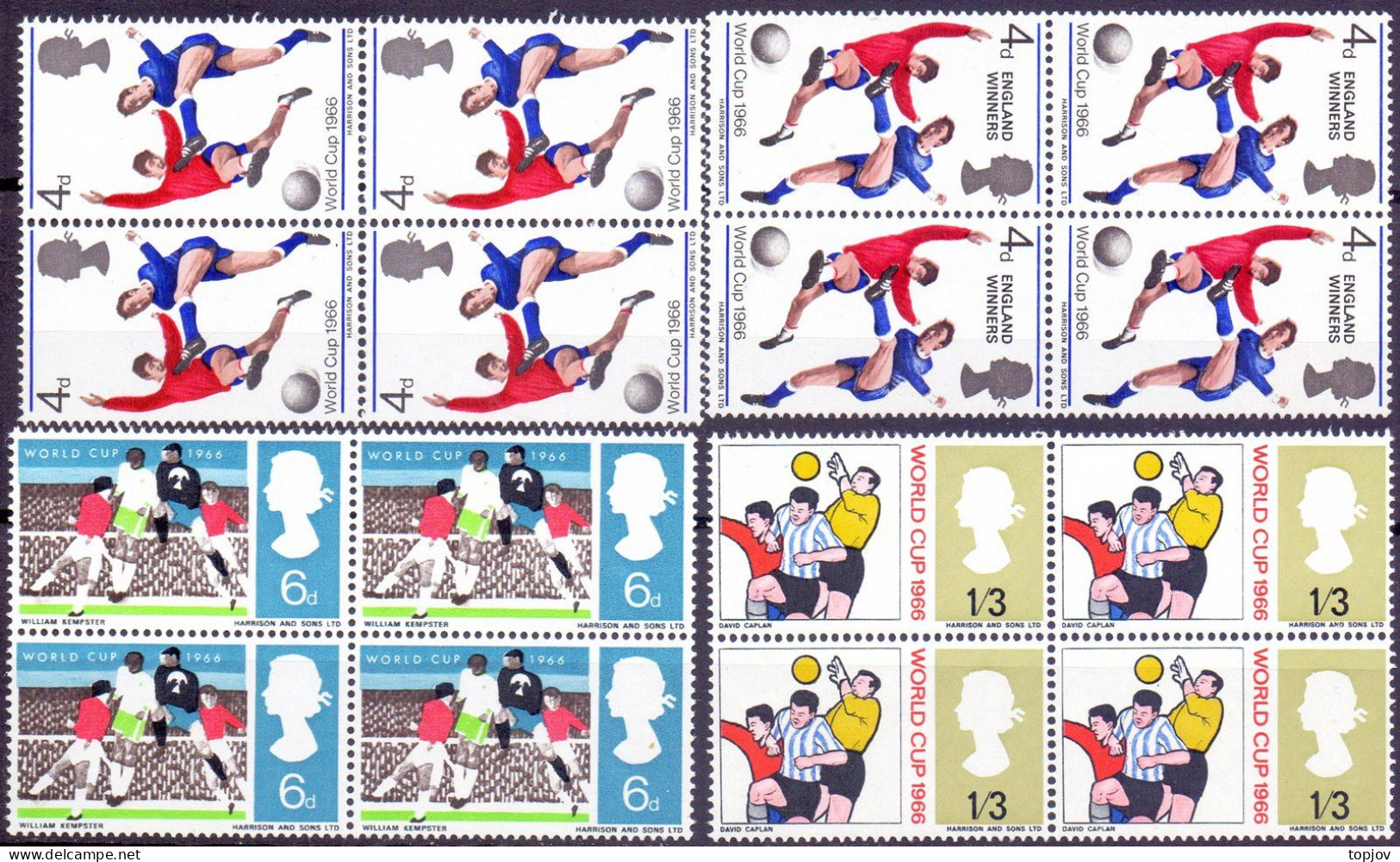 GB - WORLD CUP + OVPT. - ** MNH - 1966 - 1966 – Angleterre