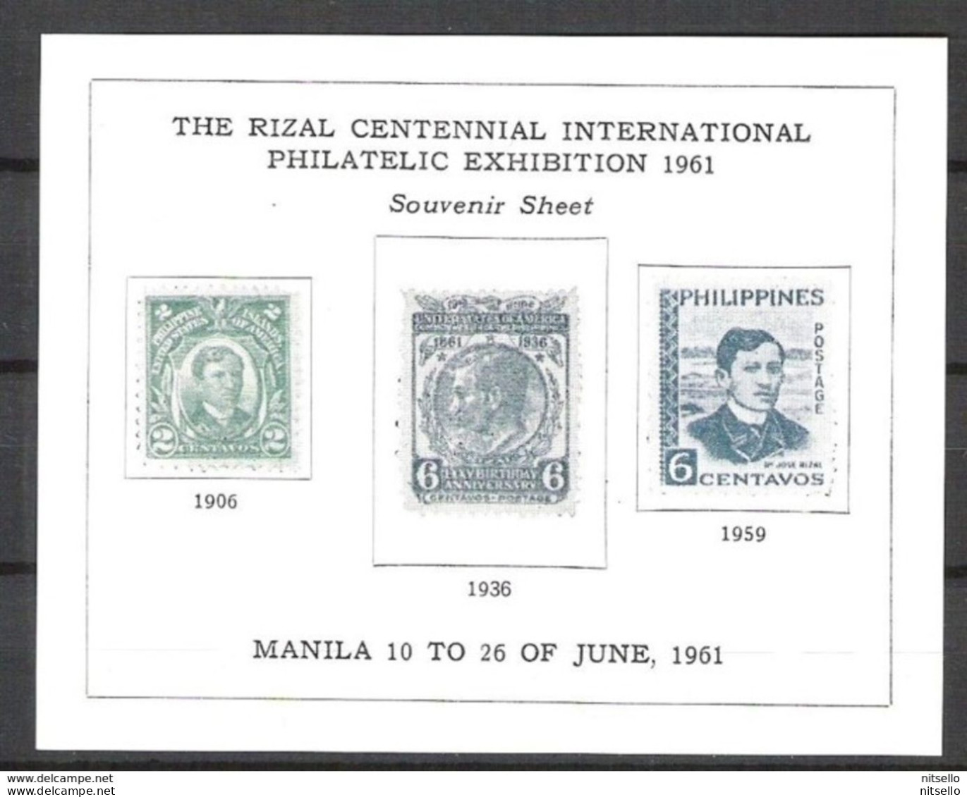 LOTE1696  ///  (C005)  FILIPINAS  -  YVERT Nº:  HB 1961 **MNH   ¡¡¡ LIQUIDATION !!! - Philippinen