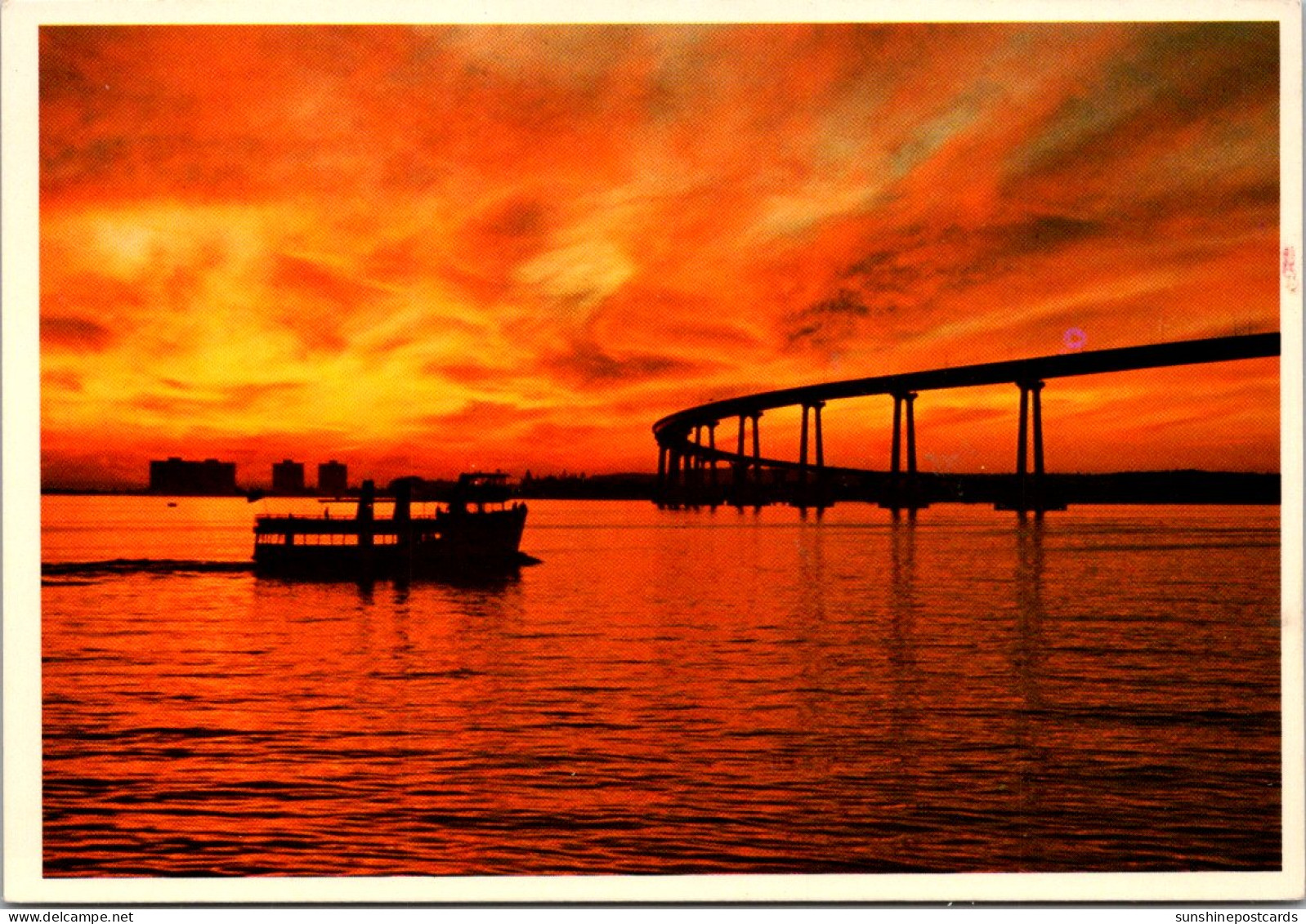 Alaska San Diego Bay The San Diego-Coronado Bay Bridge At Sunset - San Diego